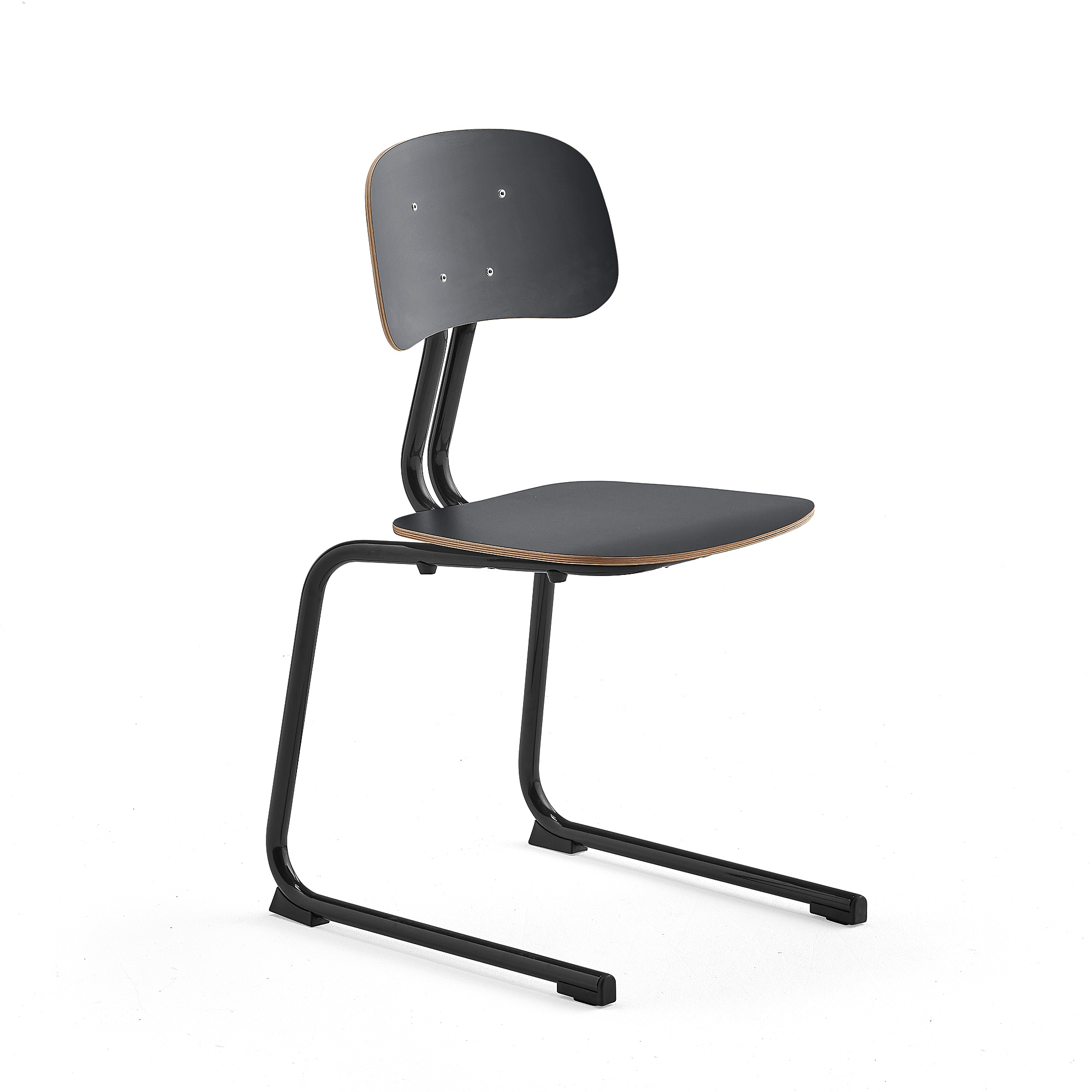 Levně Školní židle YNGVE, ližinová podnož, výška 460 mm, antracitově šedá