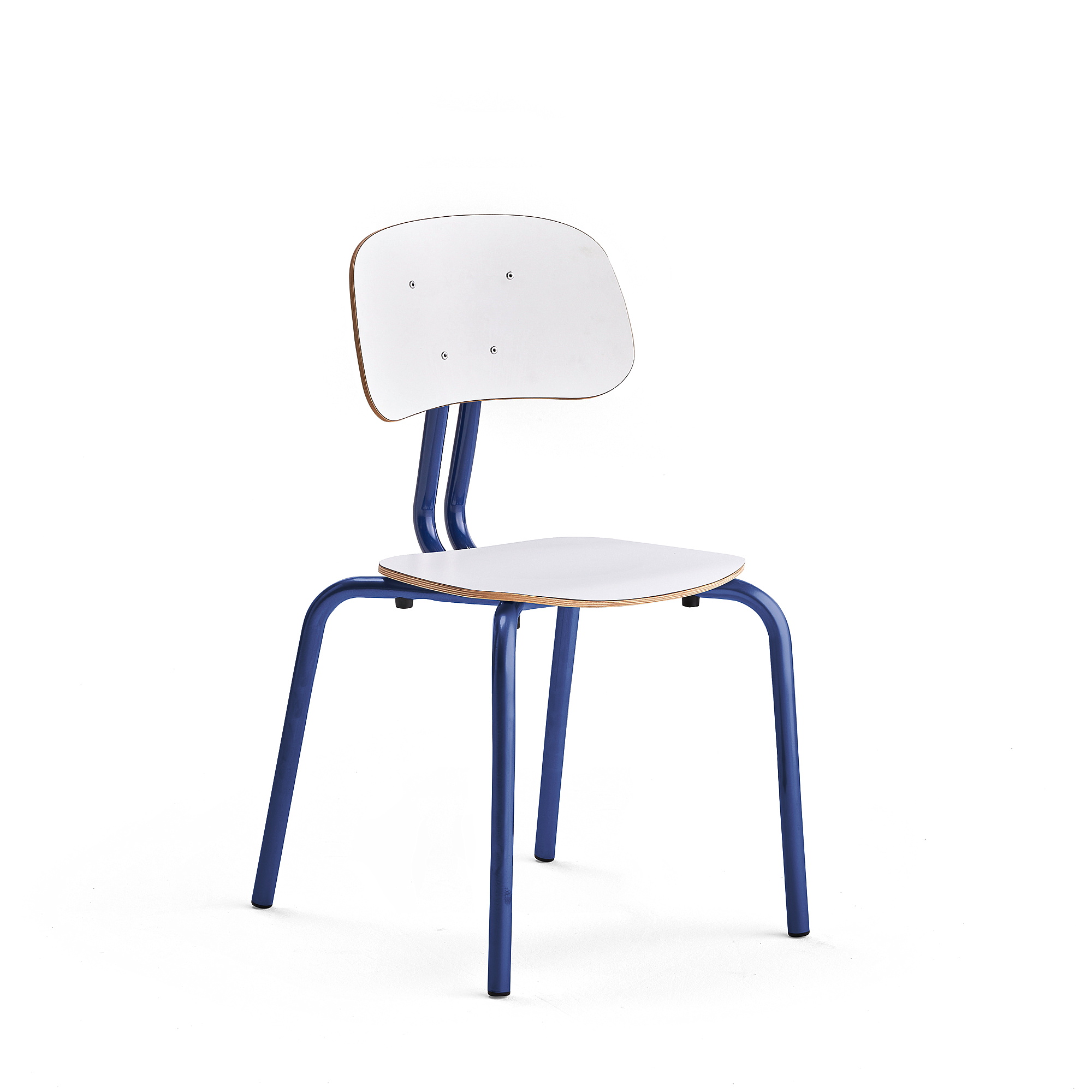 Školní židle YNGVE, 4 nohy, výška 460 mm, tmavě modrá/bílá