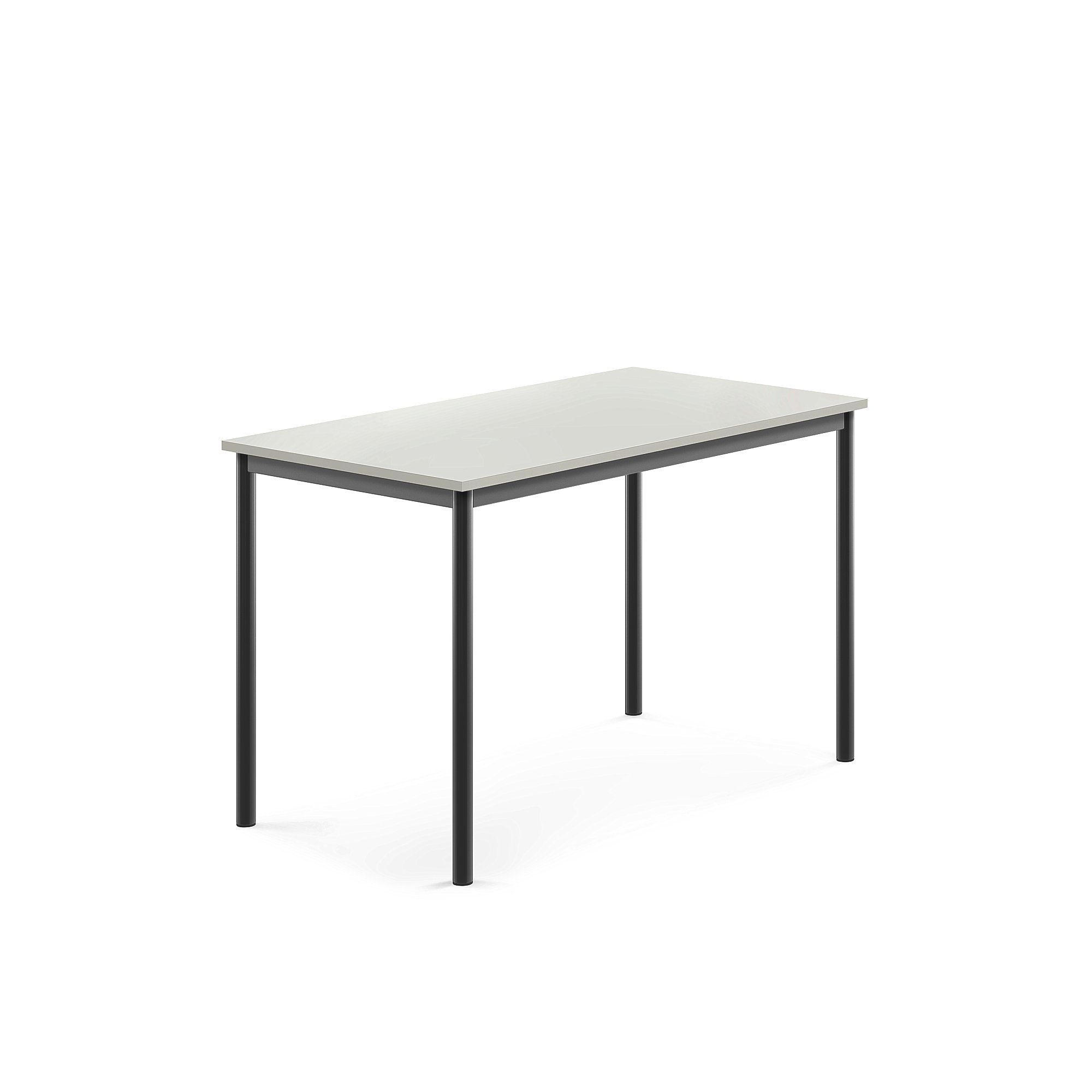 Stůl BORÅS, 1200x700x760 mm, antracitově šedé nohy, HPL deska, šedá