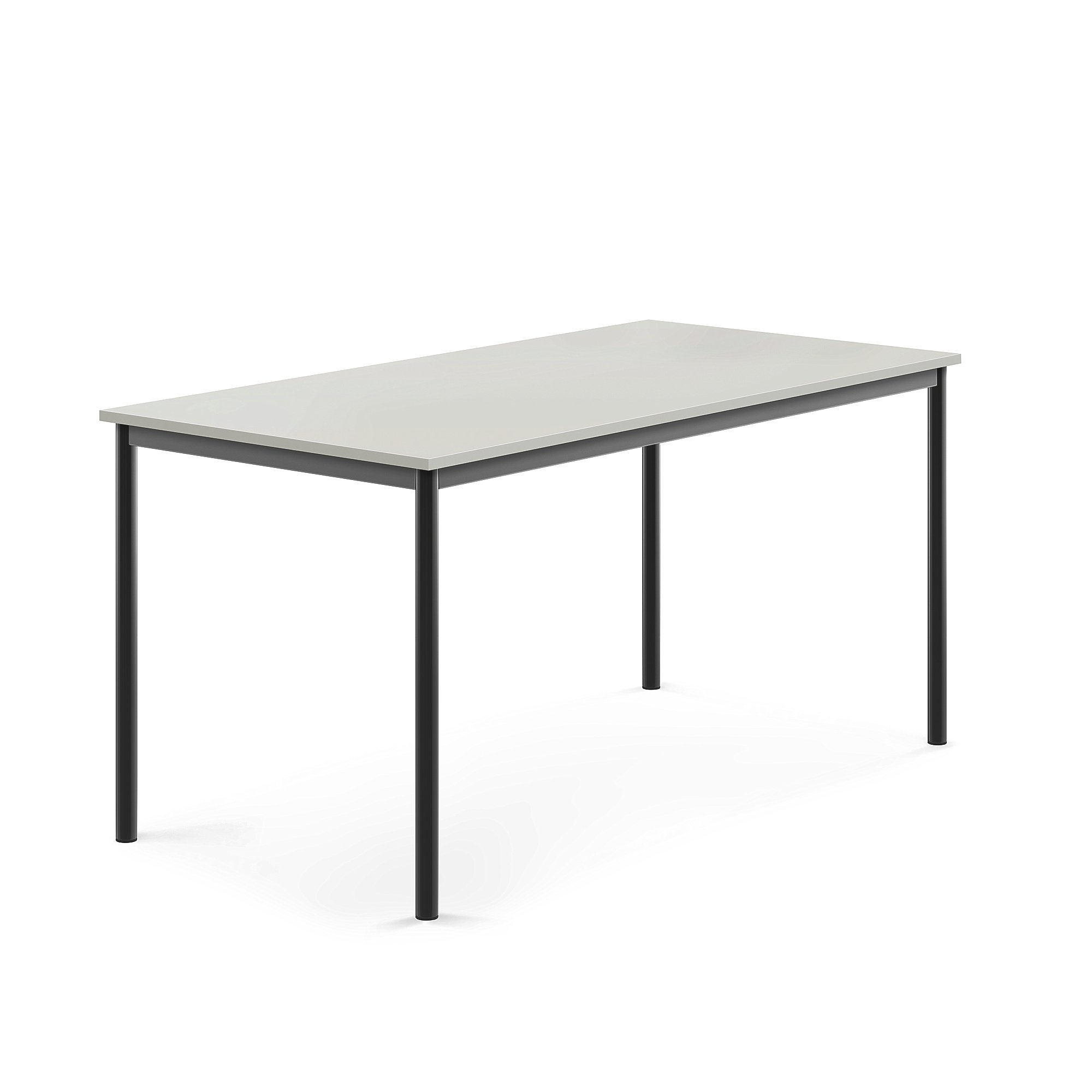 Levně Stůl BORÅS, 1600x800x760 mm, antracitově šedé nohy, HPL deska, šedá