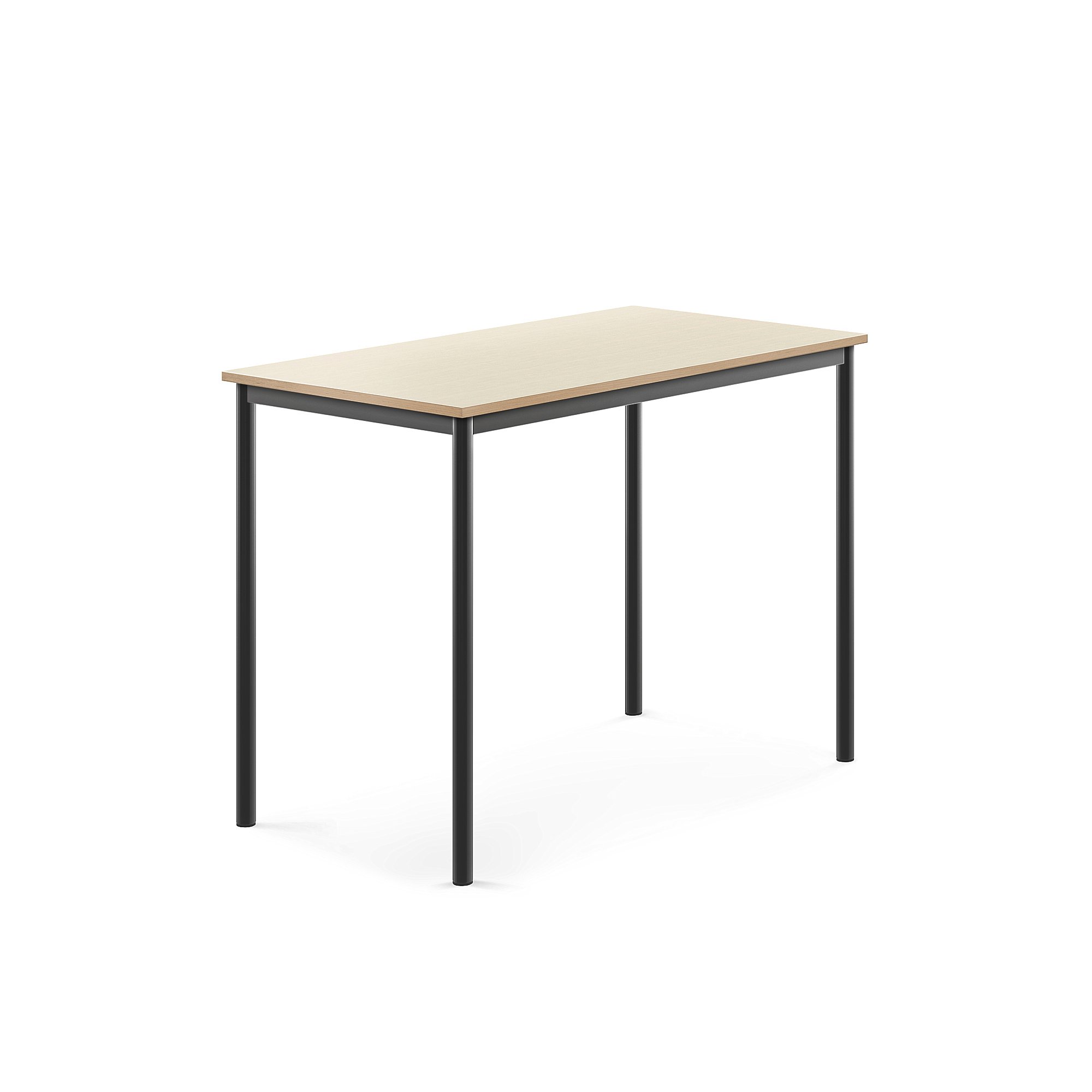 Stůl BORÅS, 1200x700x900 mm, antracitově šedé nohy, HPL deska, bříza