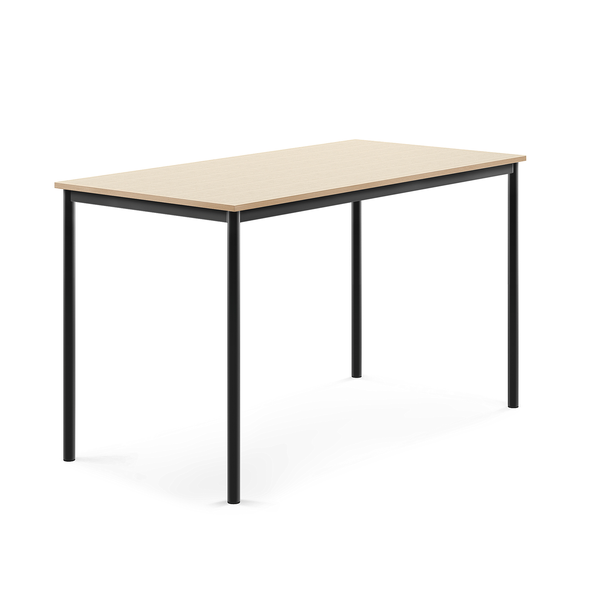 Stůl BORÅS, 1600x800x900 mm, antracitově šedé nohy, HPL deska, bříza