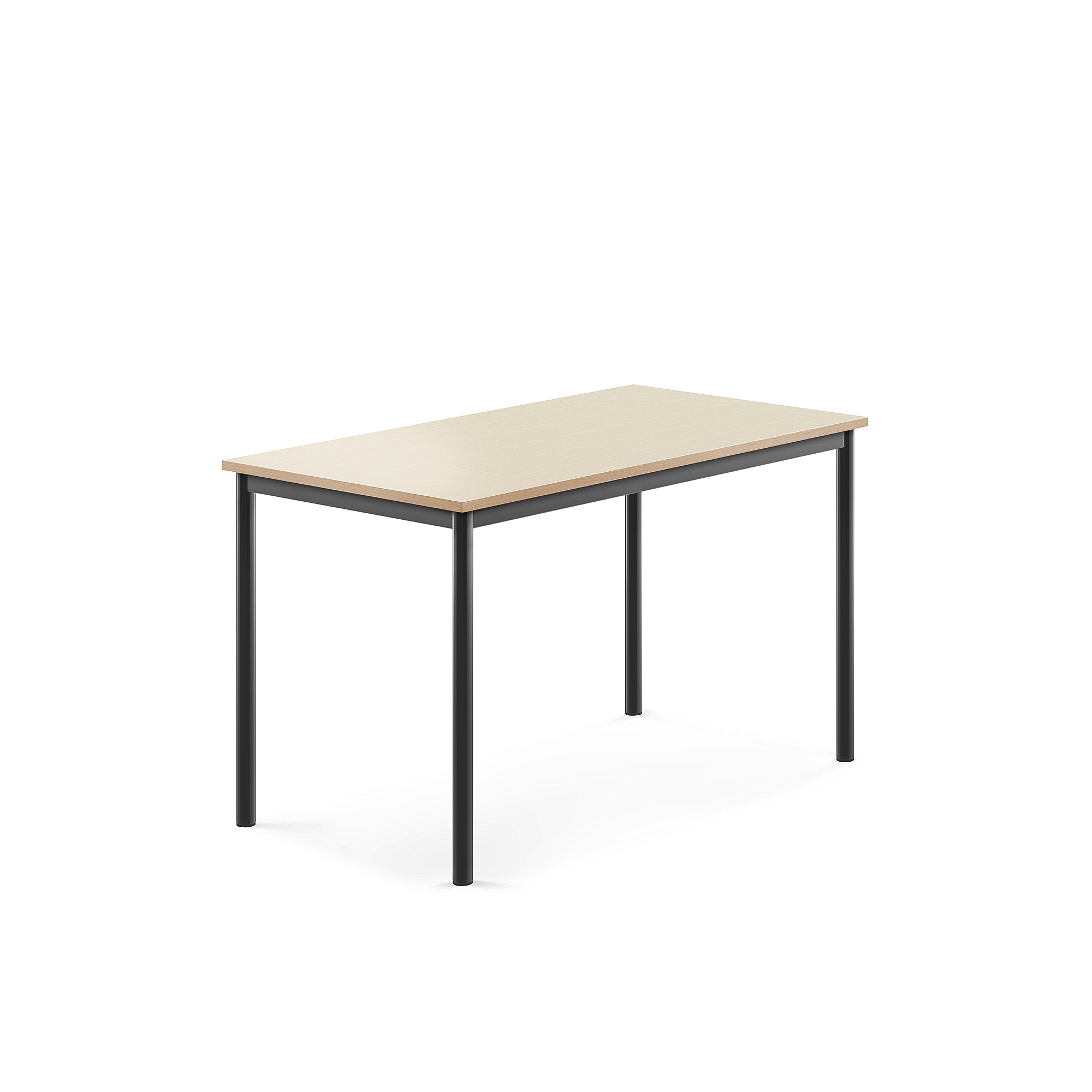 Stůl BORÅS, 1200x700x720 mm, antracitově šedé nohy, HPL deska, bříza