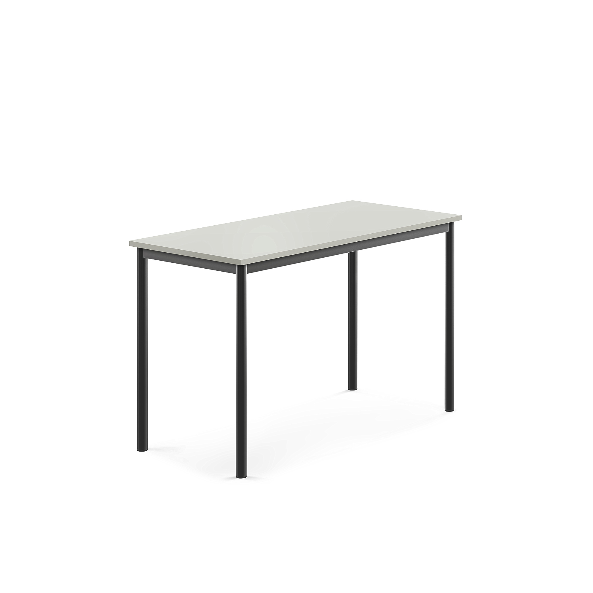 Stůl SONITUS, 1200x600x760 mm, antracitově šedé nohy, HPL deska tlumící hluk, šedá