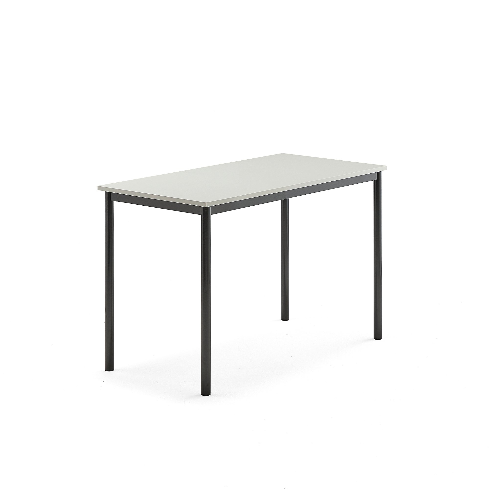 Stůl SONITUS, 1200x700x760 mm, antracitově šedé nohy, HPL deska tlumící hluk, šedá