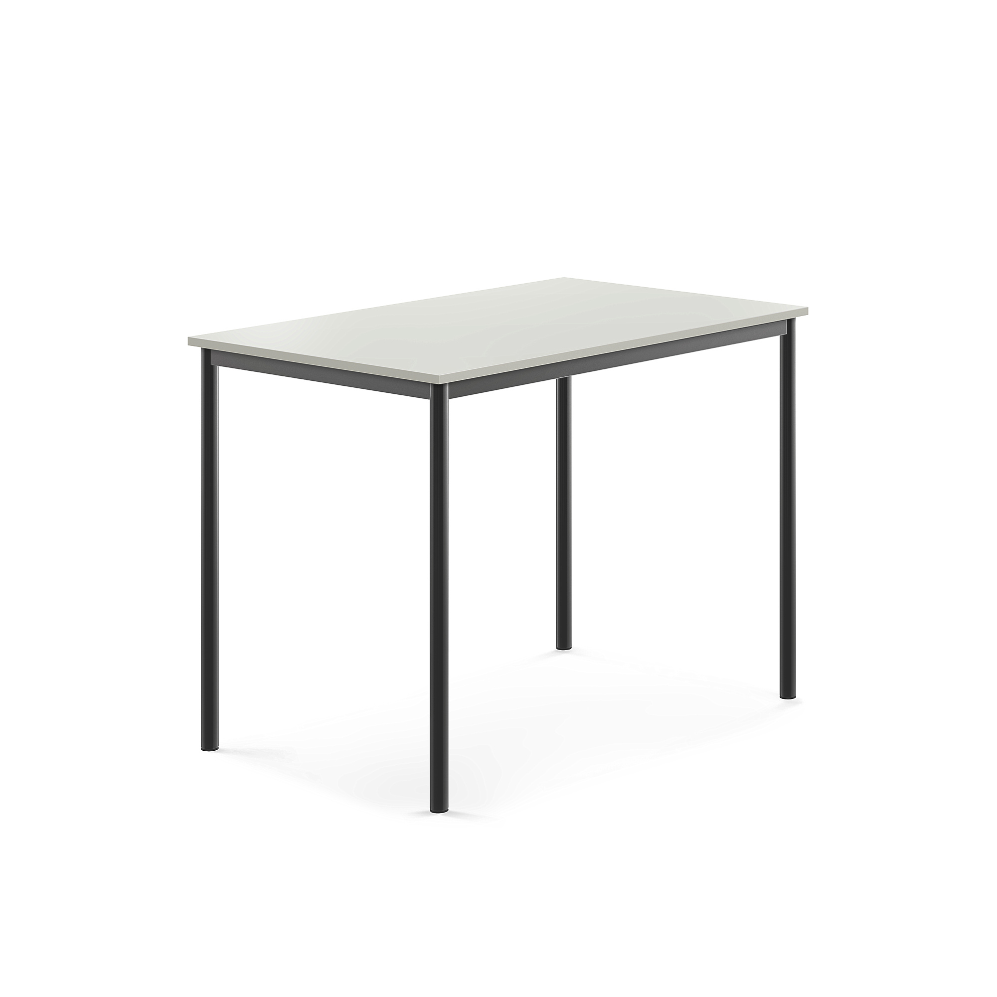 Stůl SONITUS, 1200x800x900 mm, antracitově šedé nohy, HPL deska tlumící hluk, šedá