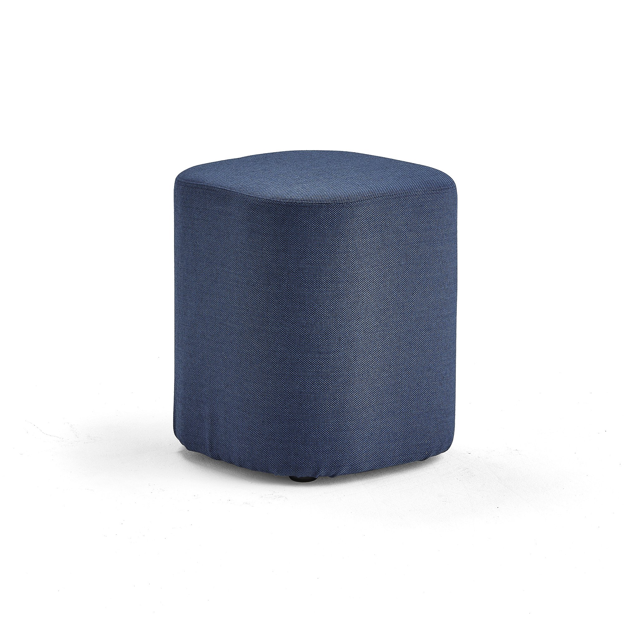 Taburet COMFY, vlnená tkanina, námornícka modrá