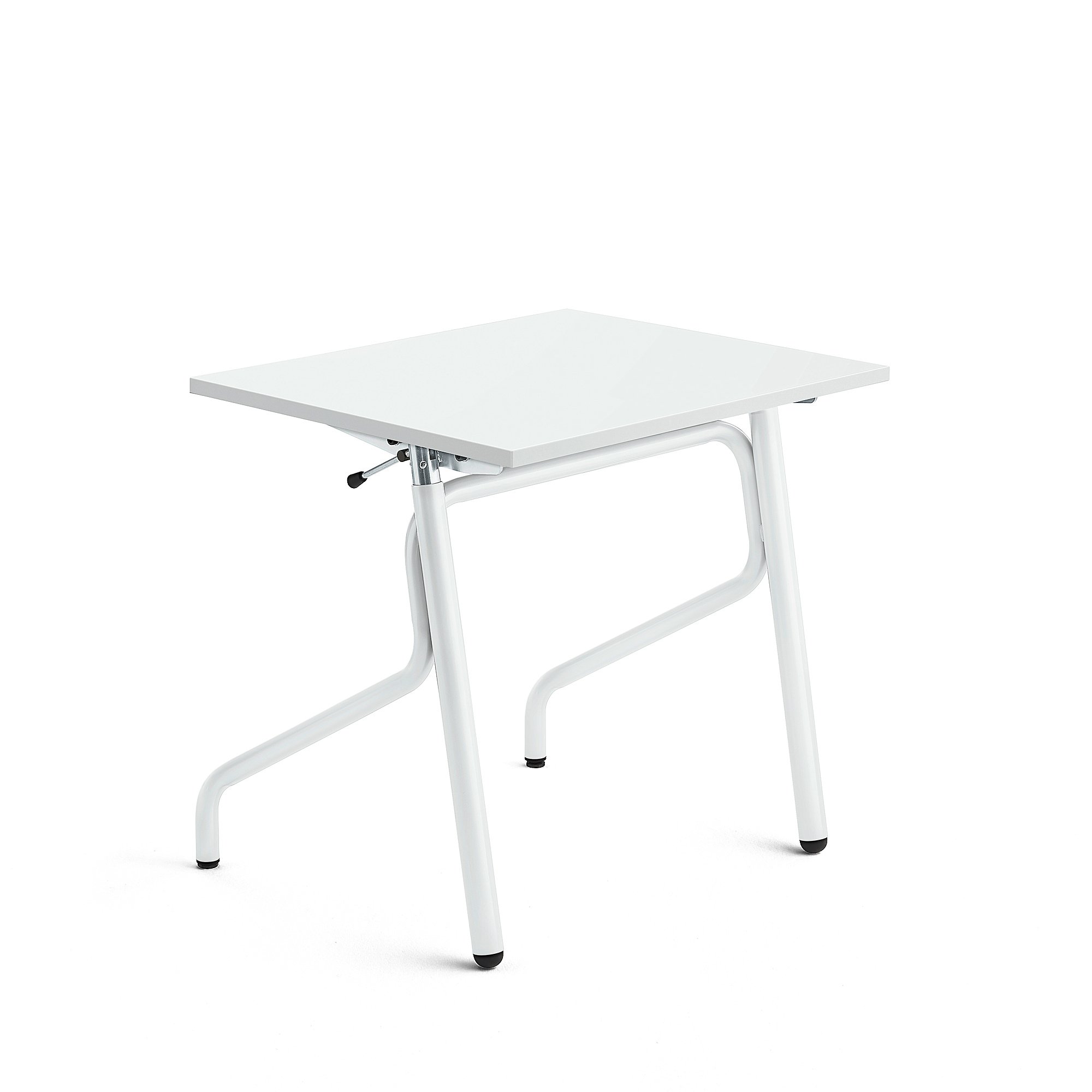 Školní lavice ADJUST, výškově nastavitelná, 700x600 mm, HPL deska, bílá, bílá