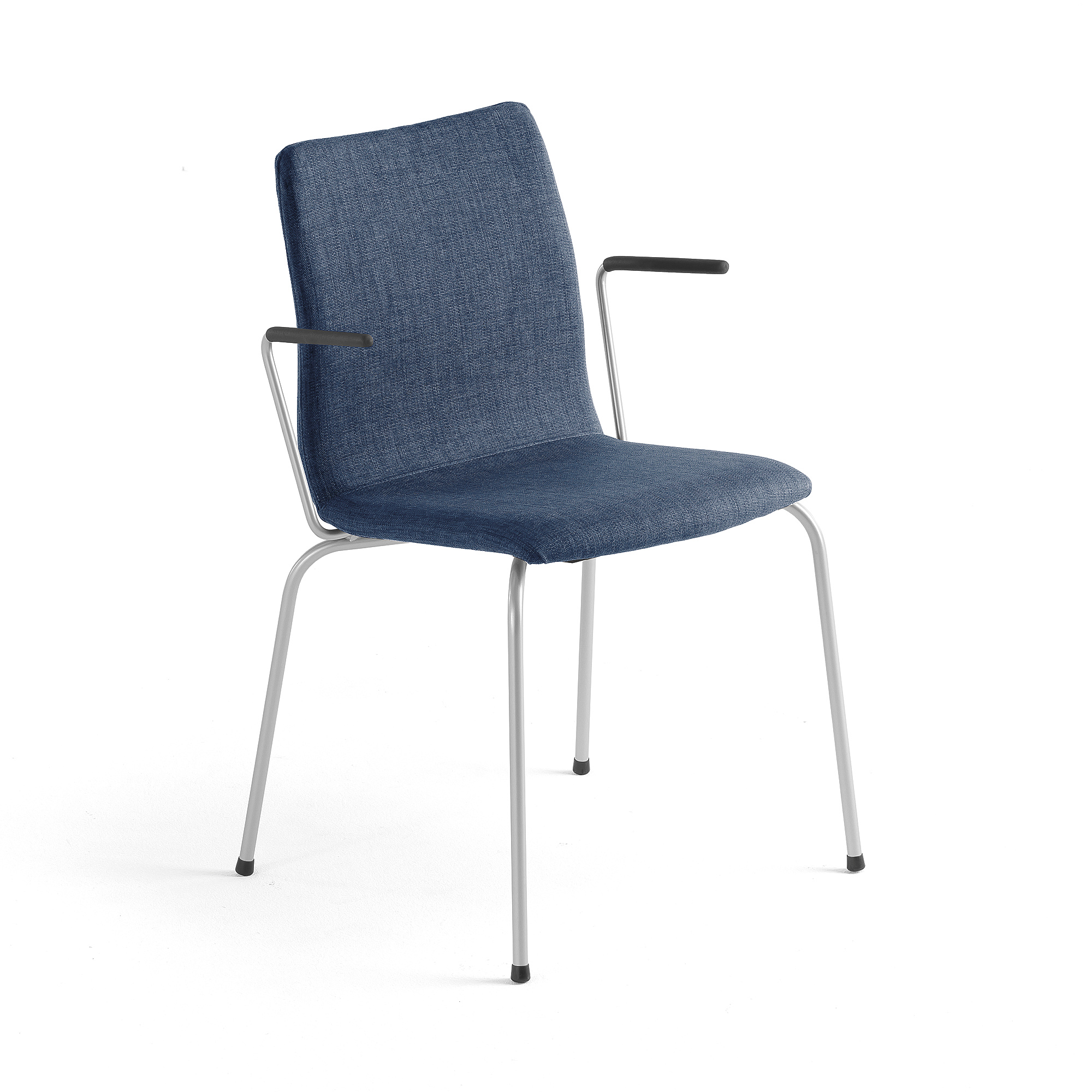 Konferenčná stolička OTTAWA, s opierkami rúk, modrá/šedá