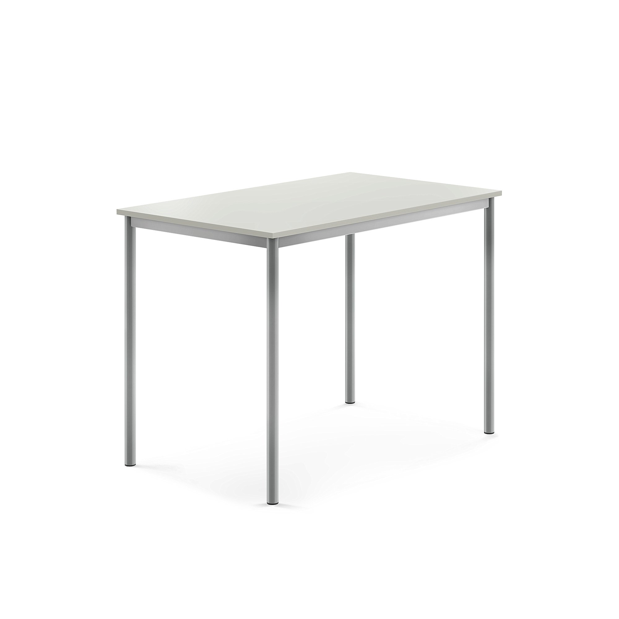 Levně Stůl BORÅS, 1200x800x900 mm, stříbrné nohy, HPL deska, šedá