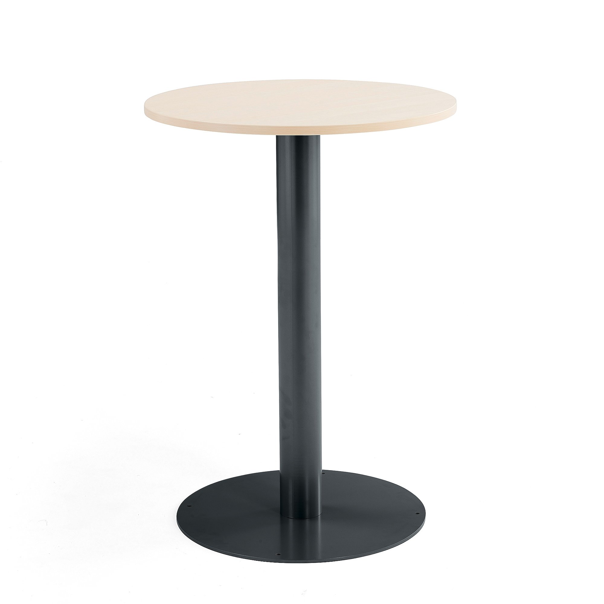 E-shop Barový stôl ALVA, Ø700x1000 mm, breza, antracit