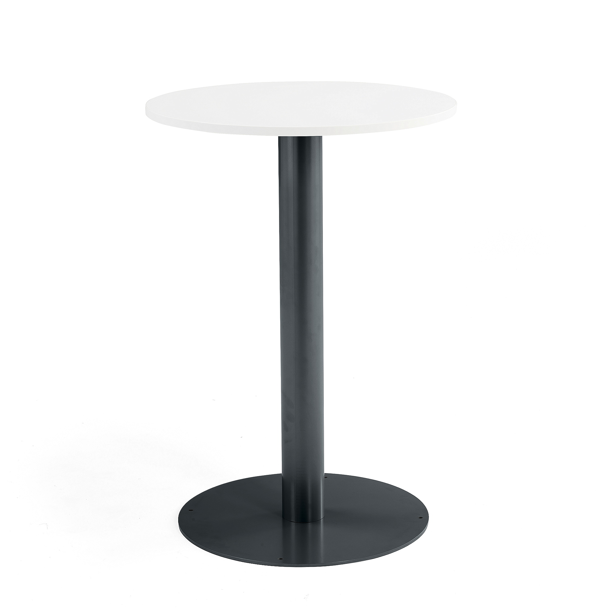 Kulatý stůl Alva, Ø700x1000 mm, bílá, antracitově šedá