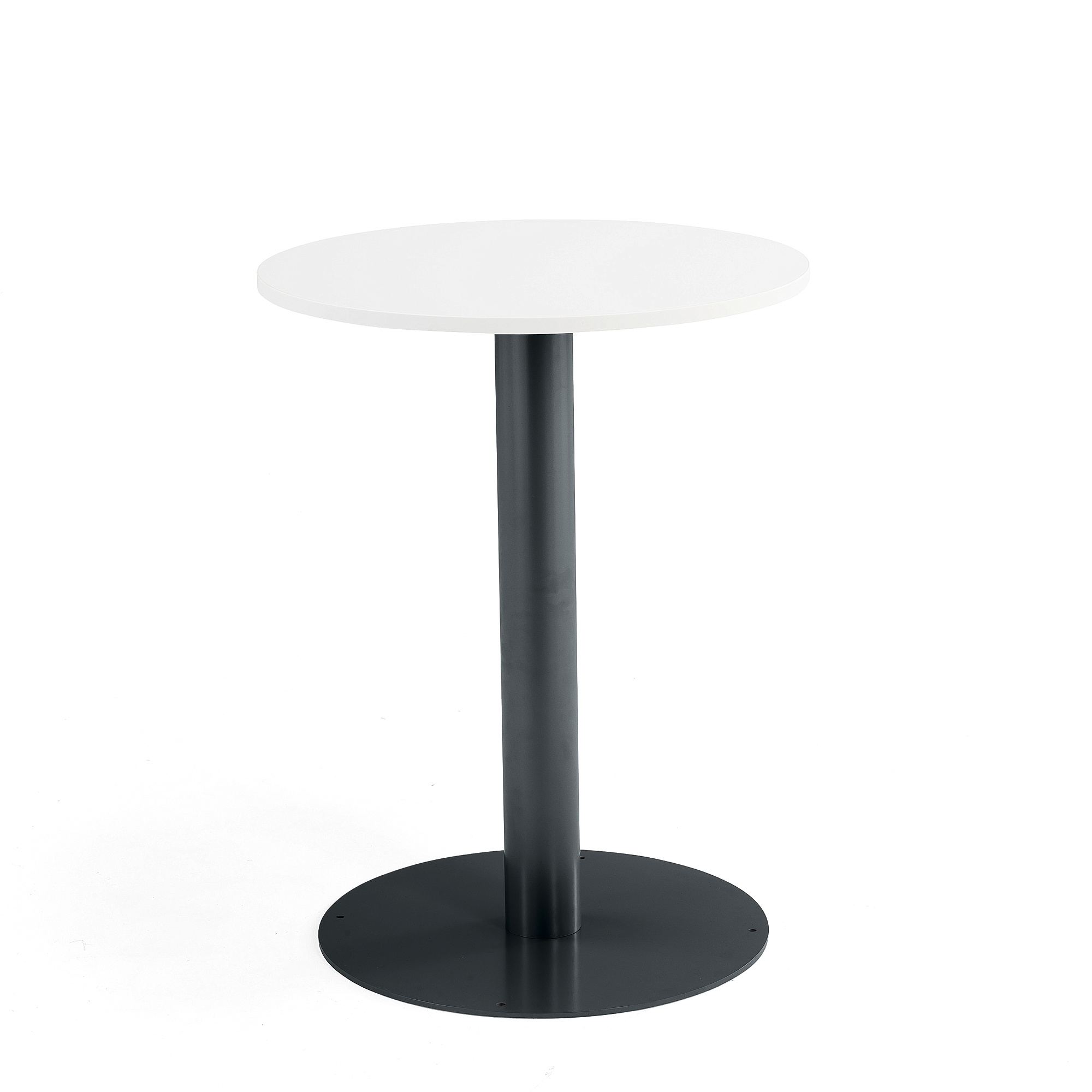 Kulatý stůl Alva, Ø700x900 mm, bílá, antracitově šedá