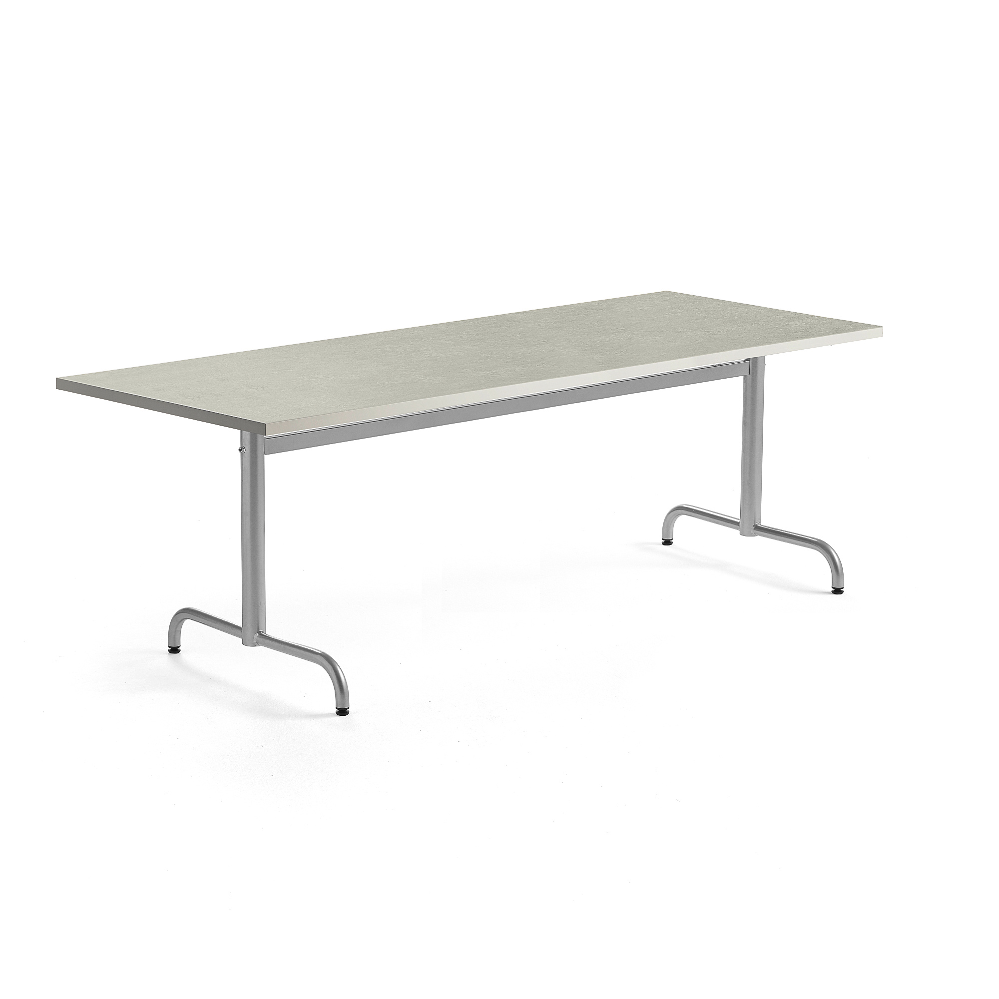 Levně Stůl PLURAL, 1800x800x720 mm, linoleum, béžová, bílá