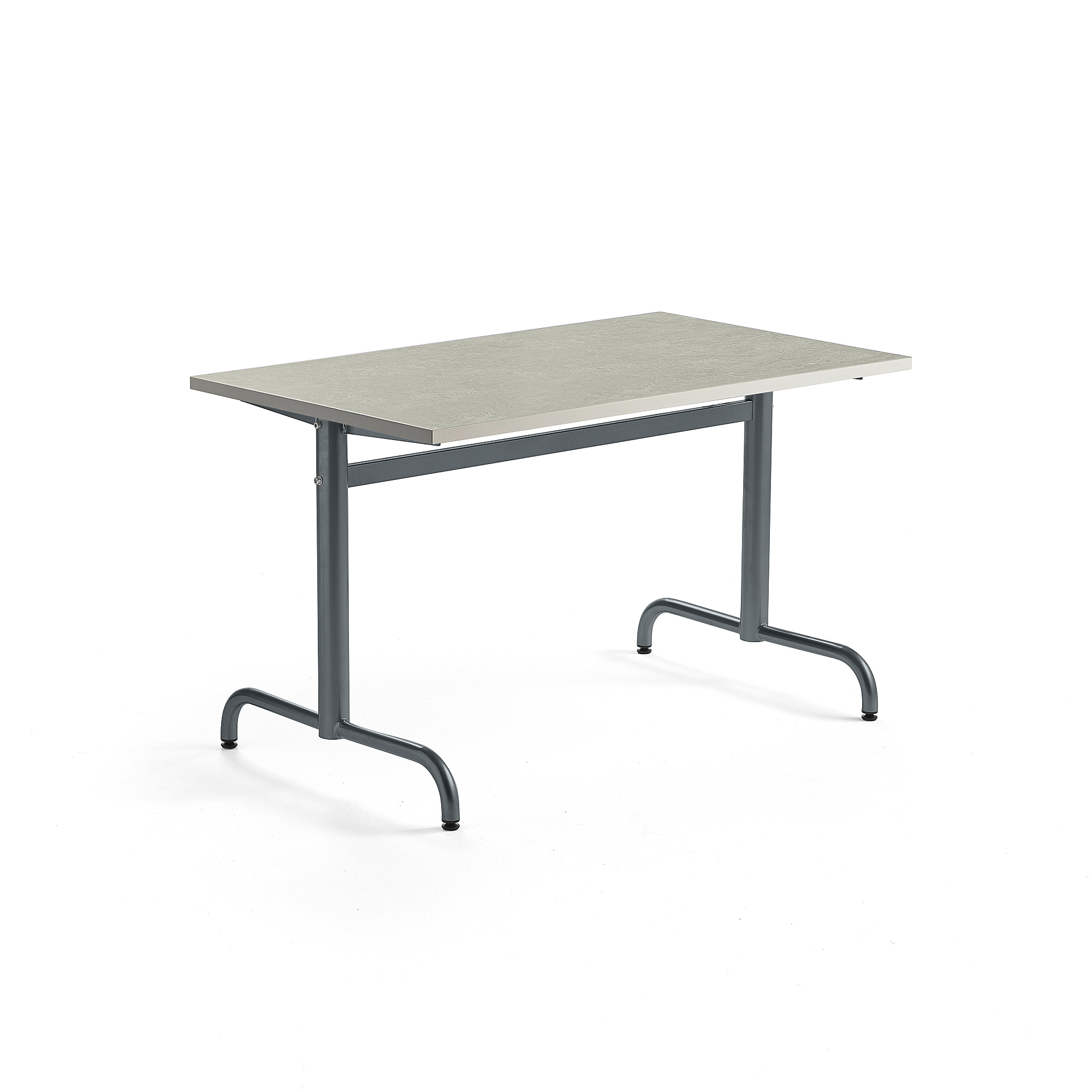 Stůl PLURAL, 1200x700x720 mm, linoleum, šedá, antracitově šedá