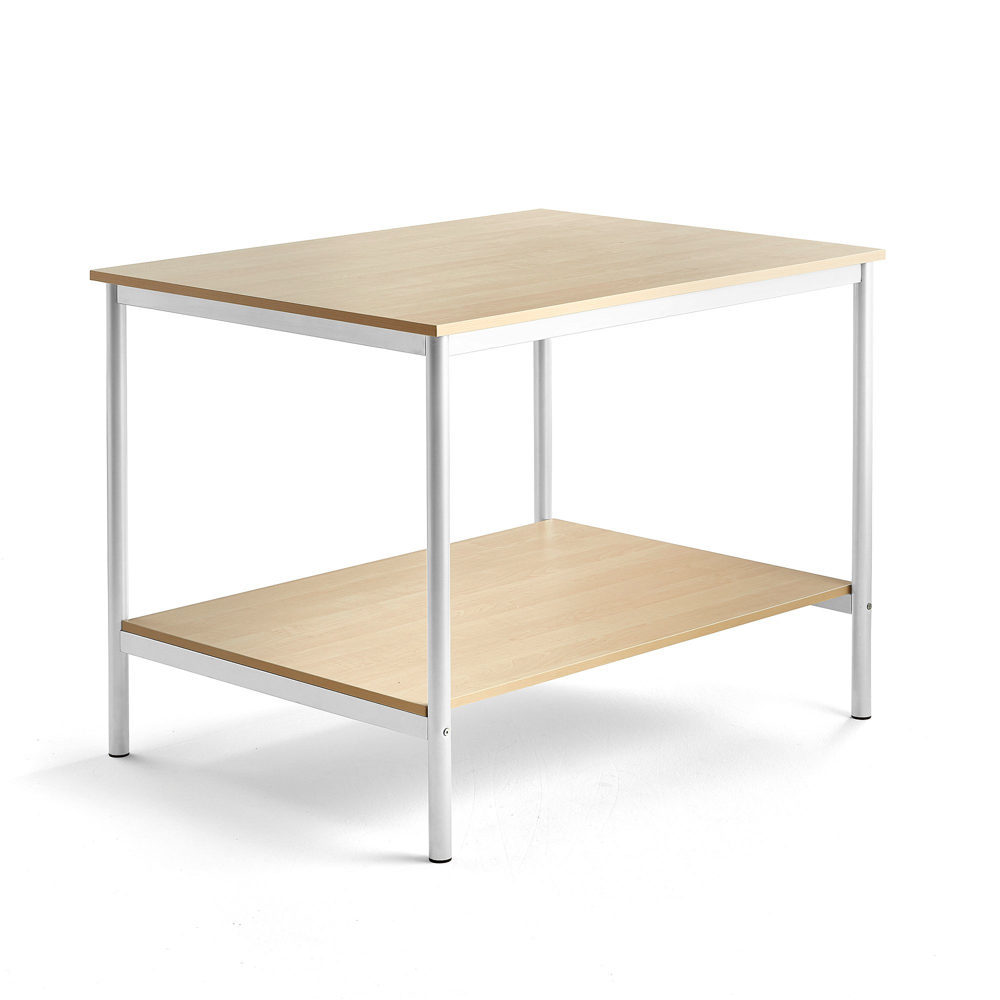 Levně Pracovní stůl, 1200x900 mm, bříza, bílá