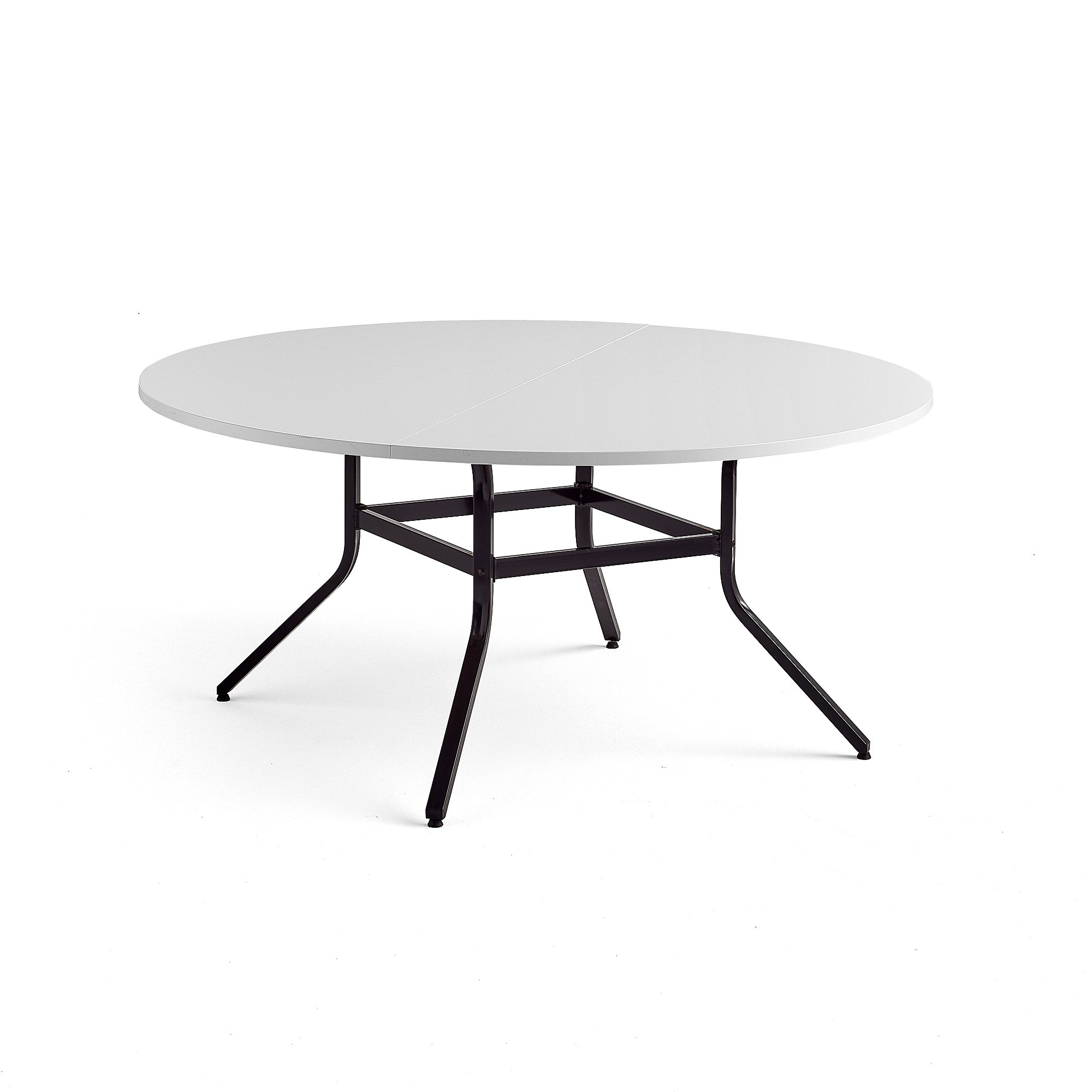 Stůl VARIOUS, Ø1600 mm, výška 740 mm, černá, bílá