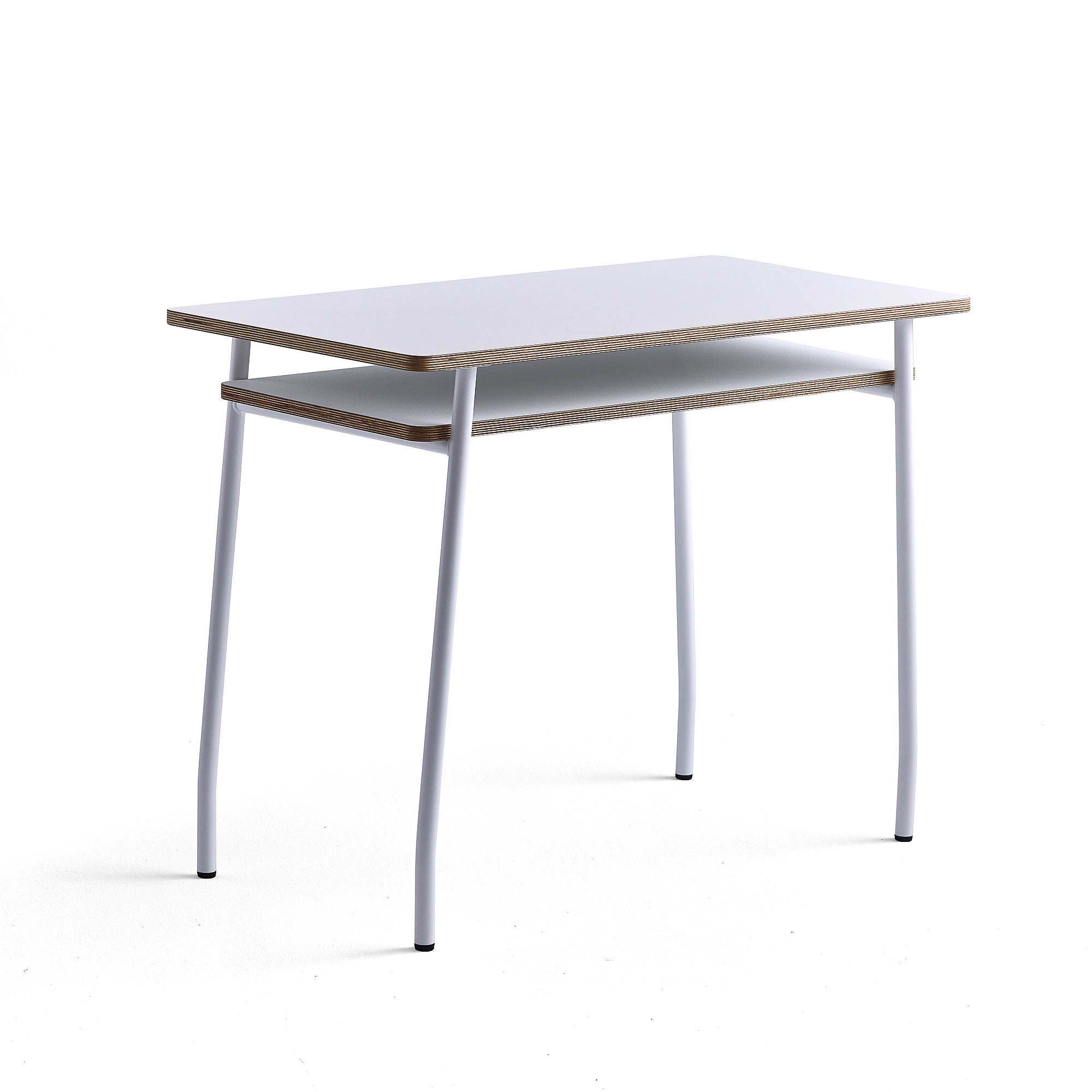 E-shop Stôl NOVUS, 1000x500 mm, biely rám, biela doska