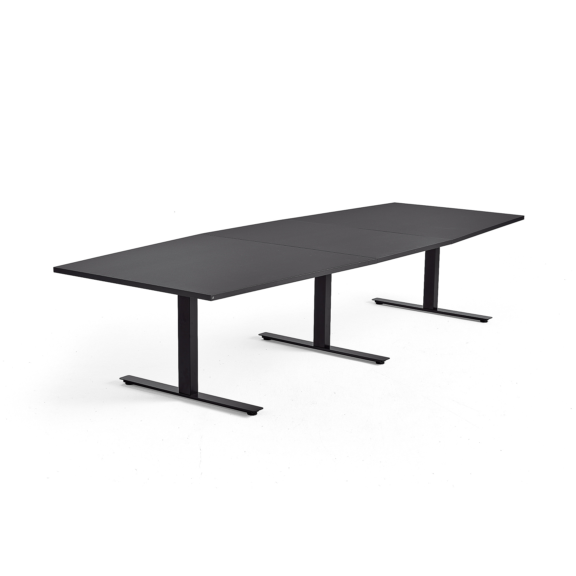 Rokovací stôl MODULUS, 3200x1200 mm, T-rám, čierna, čierna