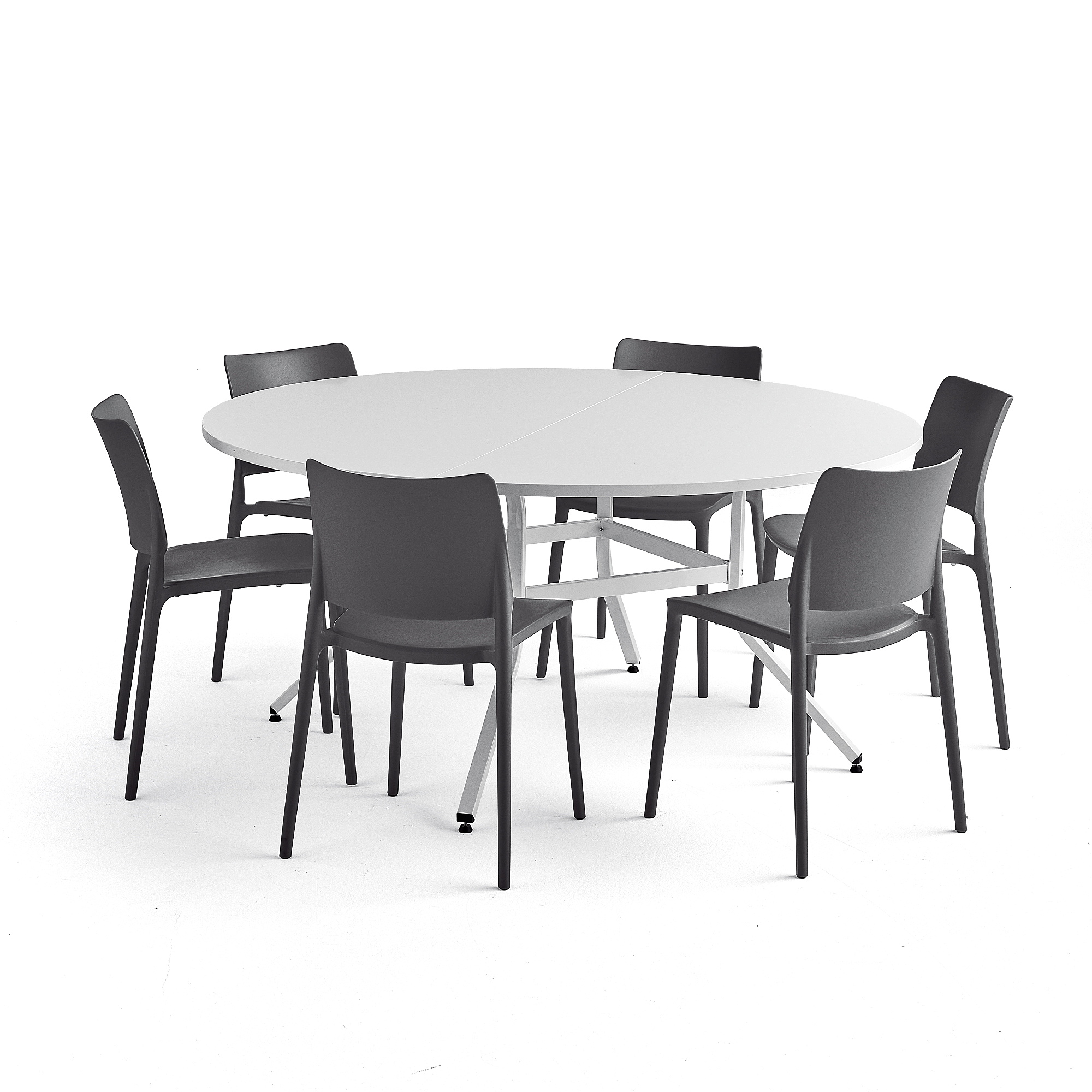 E-shop Zostava nábytku: 1 stôl Various + 6 antracitových stoličiek Rio