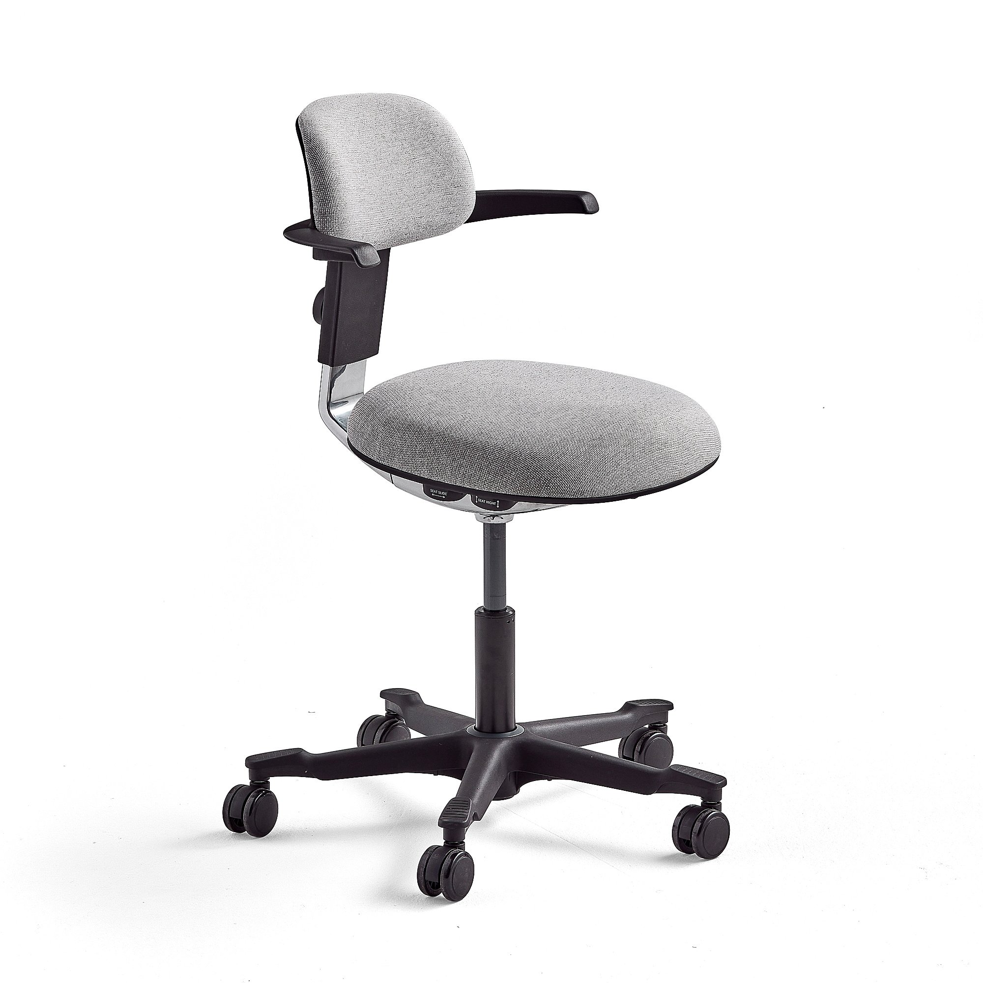 E-shop Kancelárska stolička NEWBURY, čierna/šedá