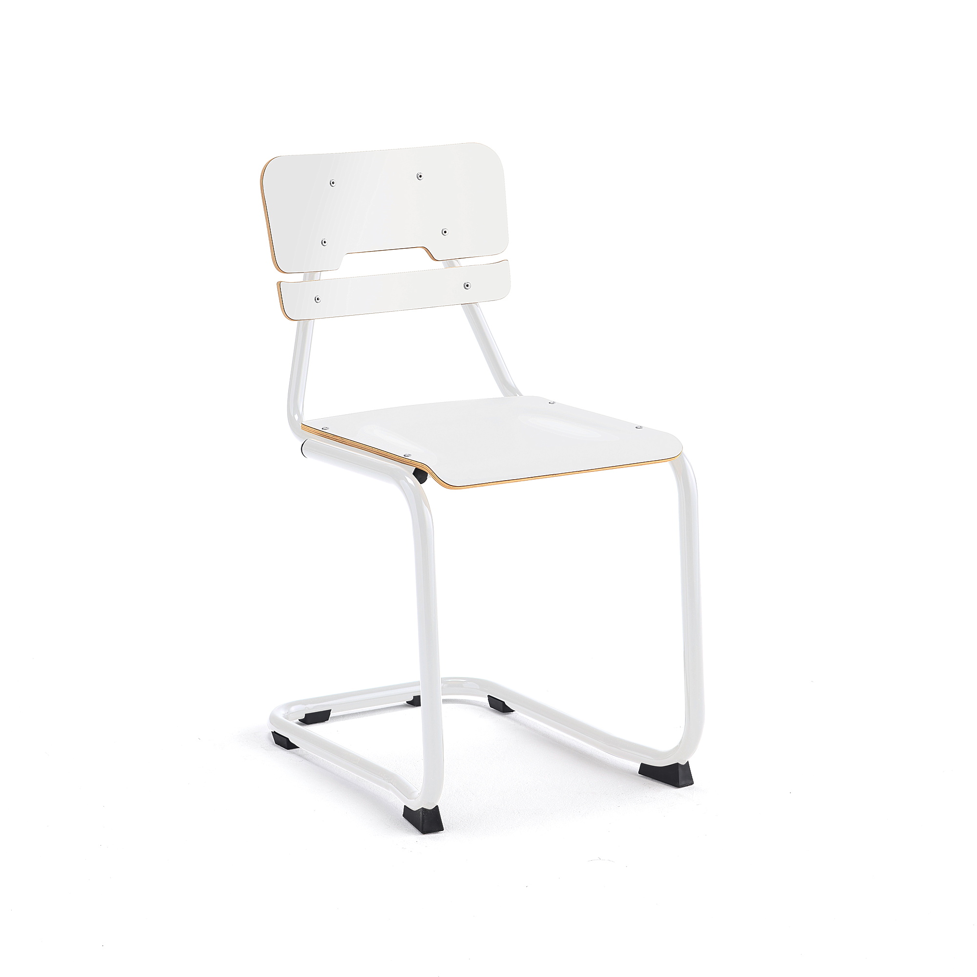 Školní židle LEGERE I, výška 450 mm, bílá, bílá