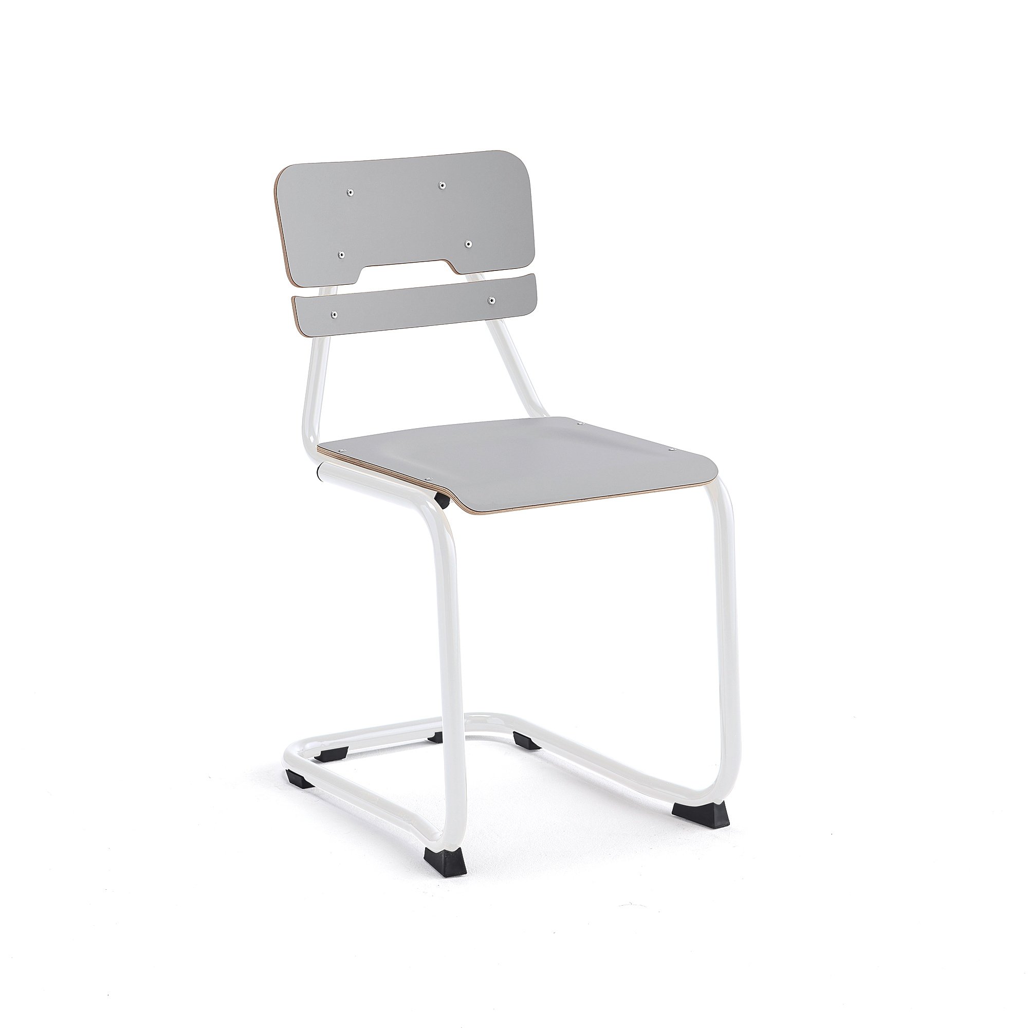 Školní židle LEGERE I, výška 450 mm, bílá, šedá