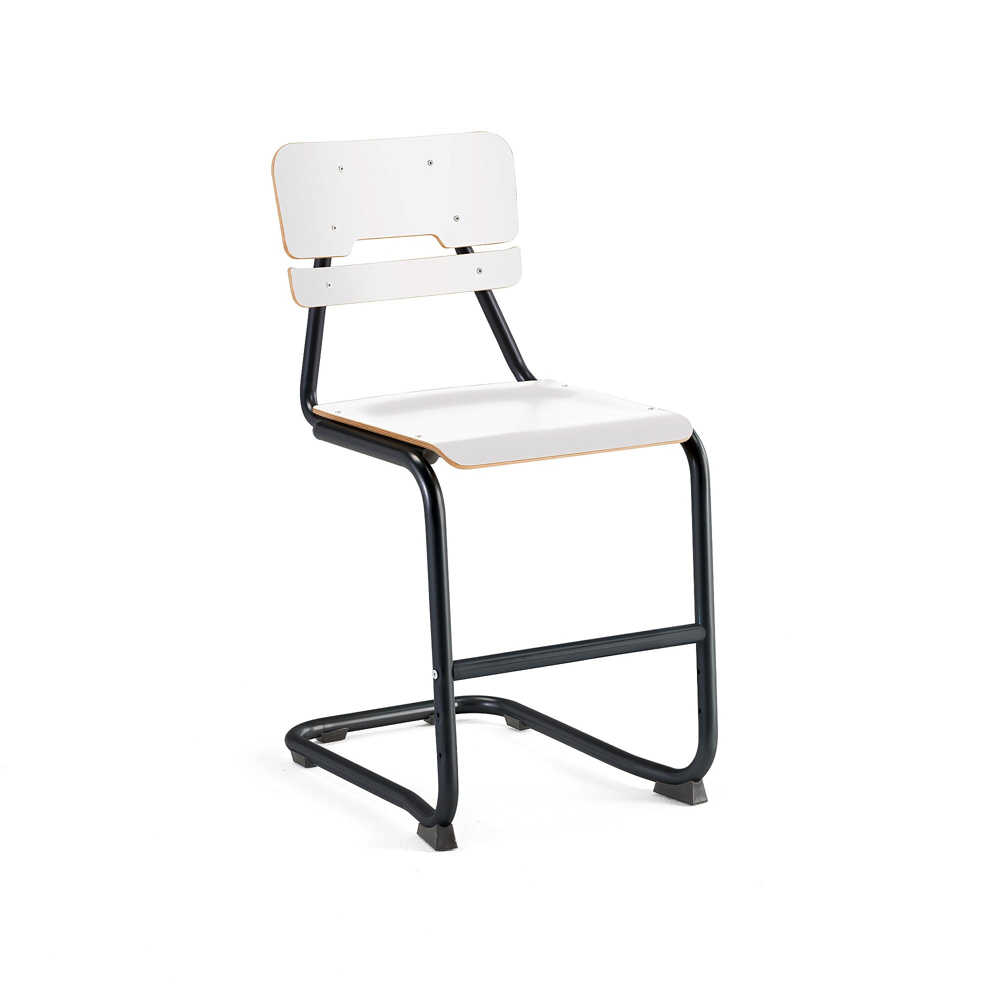 Školní židle LEGERE I, výška 500 mm, antracitově šedá, bílá