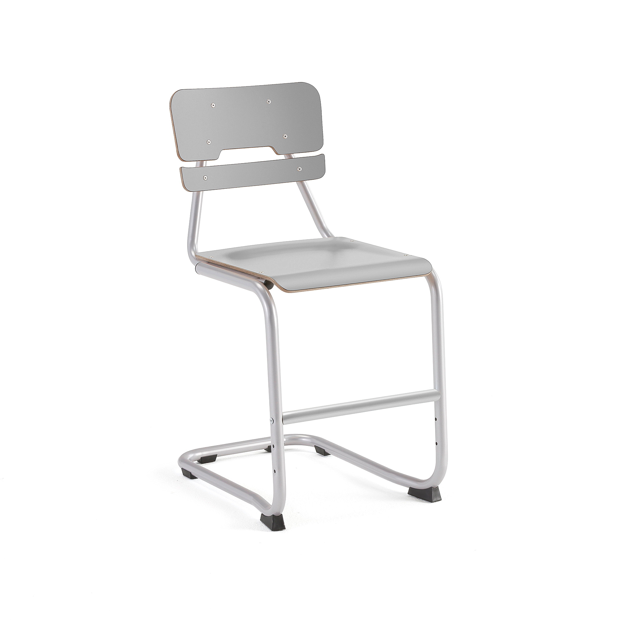 Školní židle LEGERE I, výška 500 mm, stříbrná, šedá