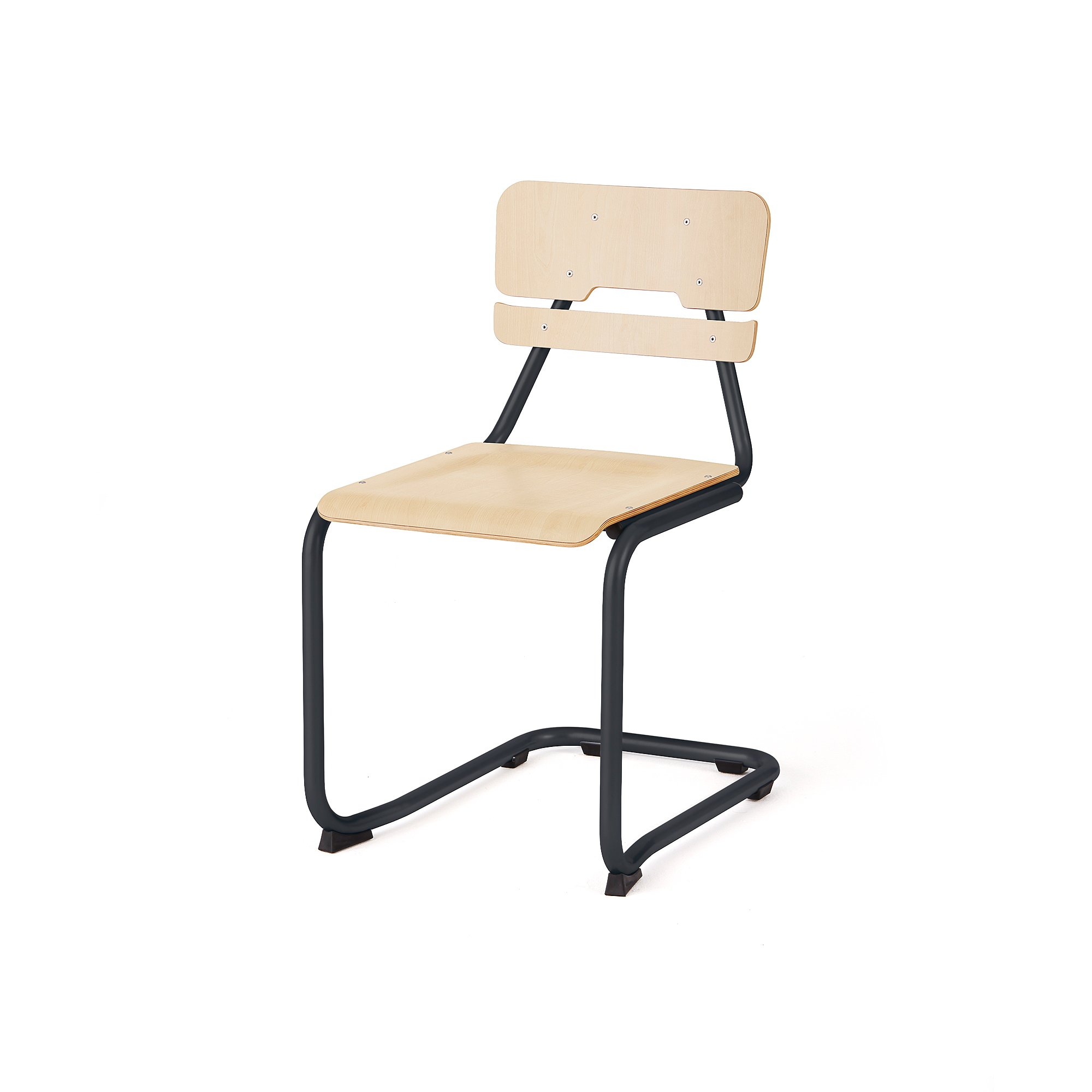 Školní židle LEGERE II, výška 450 mm, antracitově šedá, bříza
