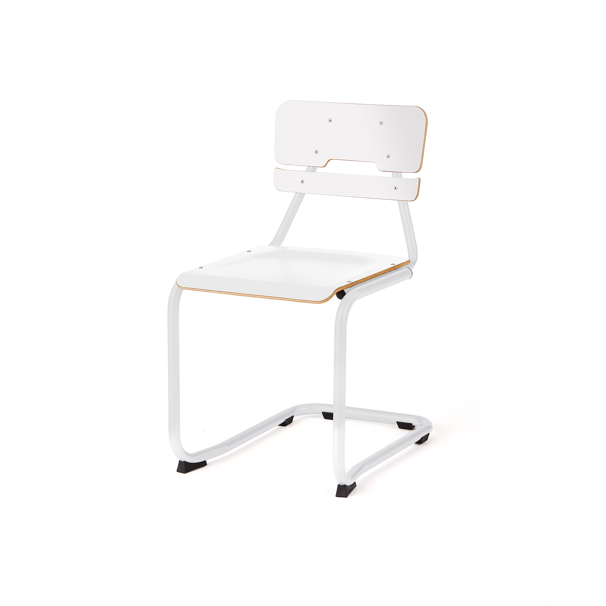 Školní židle LEGERE II, výška 450 mm, bílá, bílá
