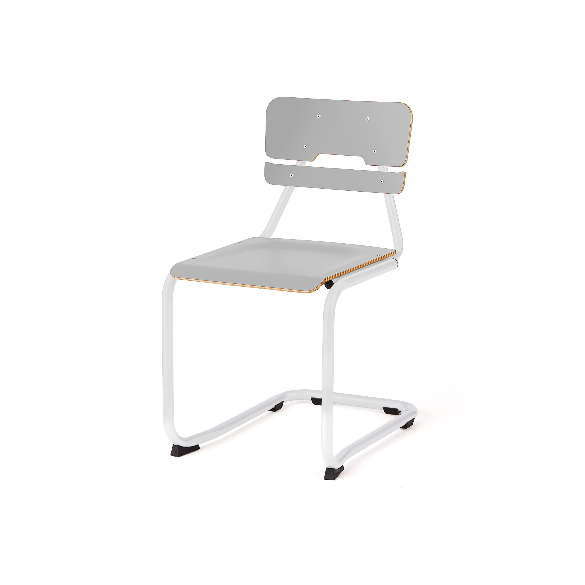 Školní židle LEGERE II, výška 450 mm, bílá, šedá