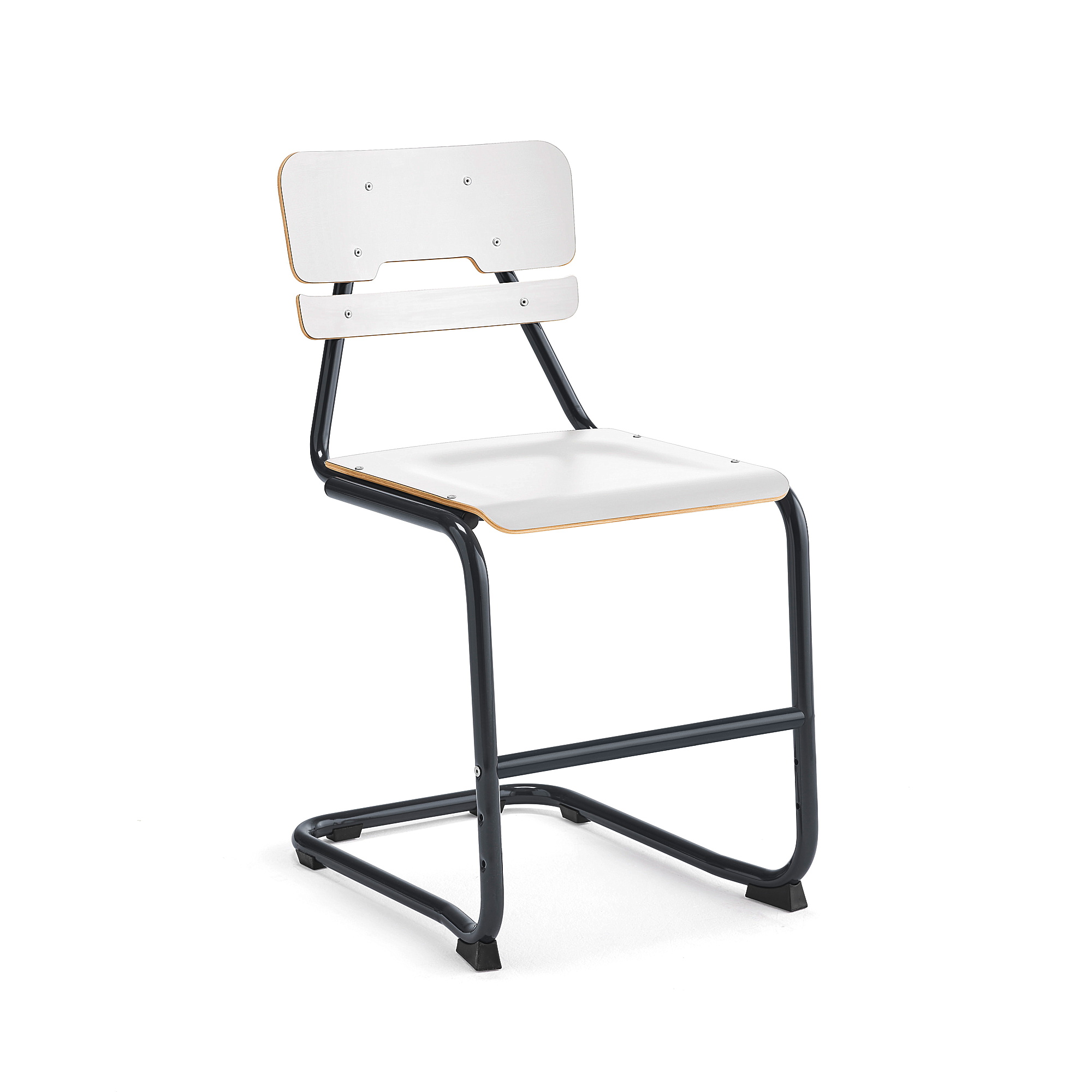 Školní židle LEGERE II, výška 500 mm, antracitově šedá, bílá