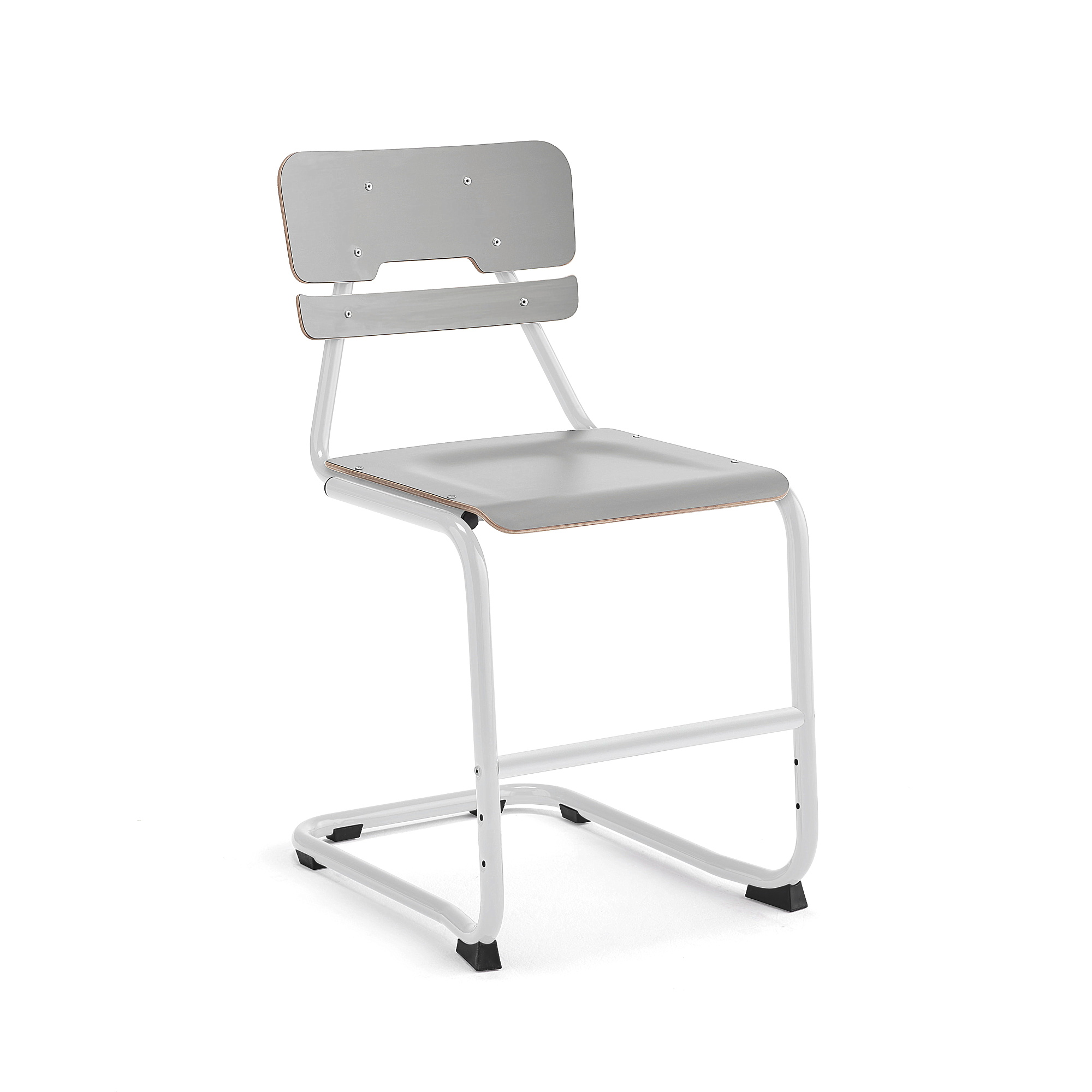 Školní židle LEGERE II, výška 500 mm, bílá, šedá