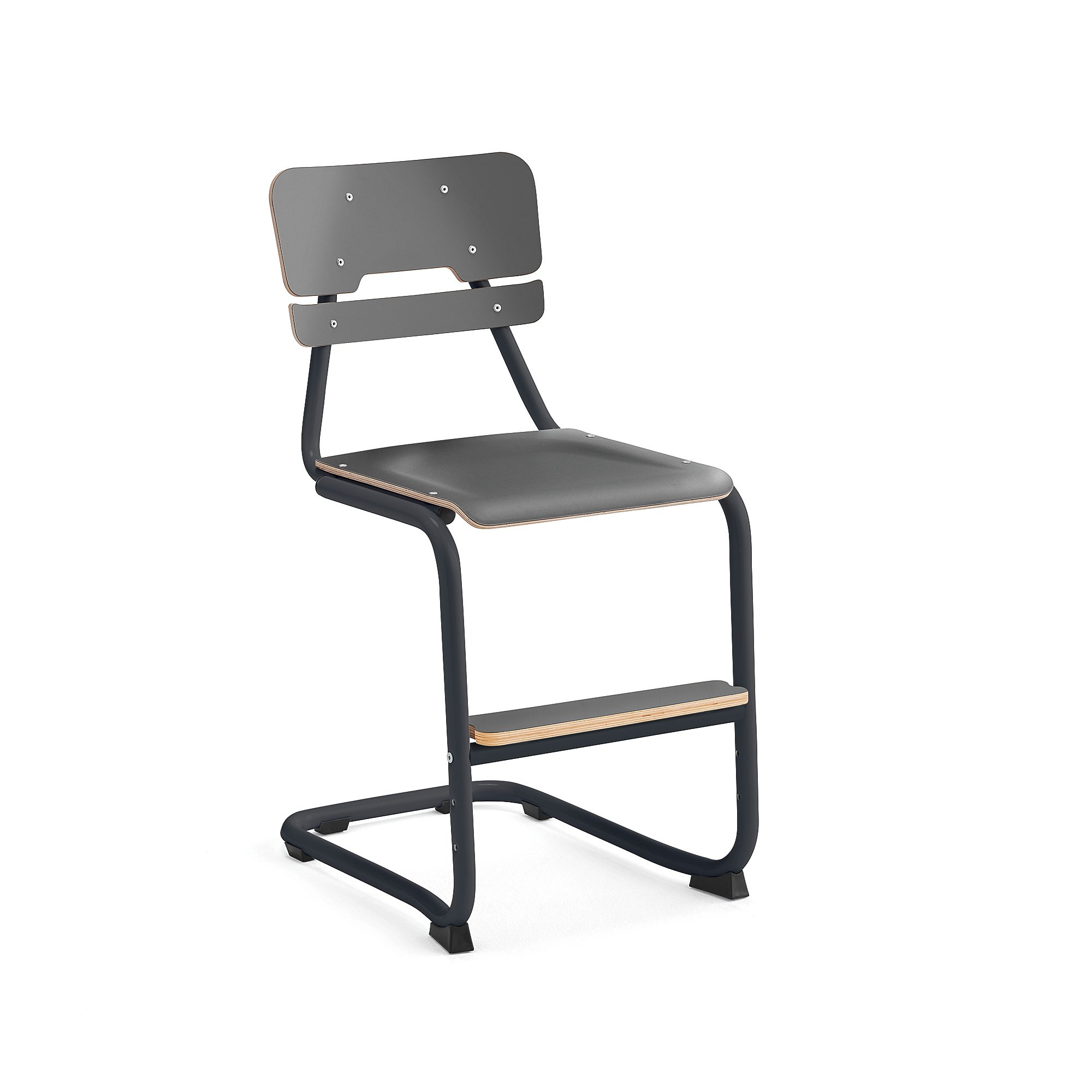 Školní židle LEGERE III, výška 500 mm, antracitově šedá, antracitově šedá