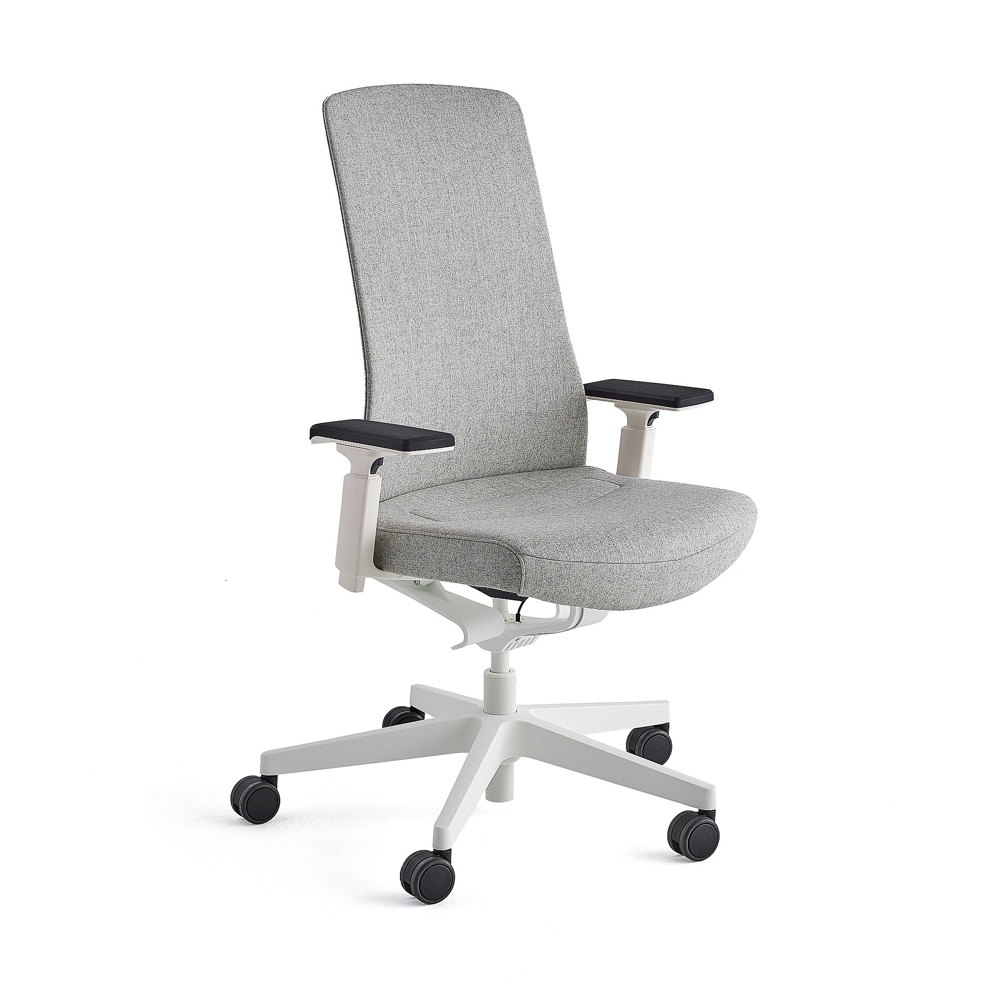 E-shop Kancelárska stolička BELMONT, biela/svetlošedá