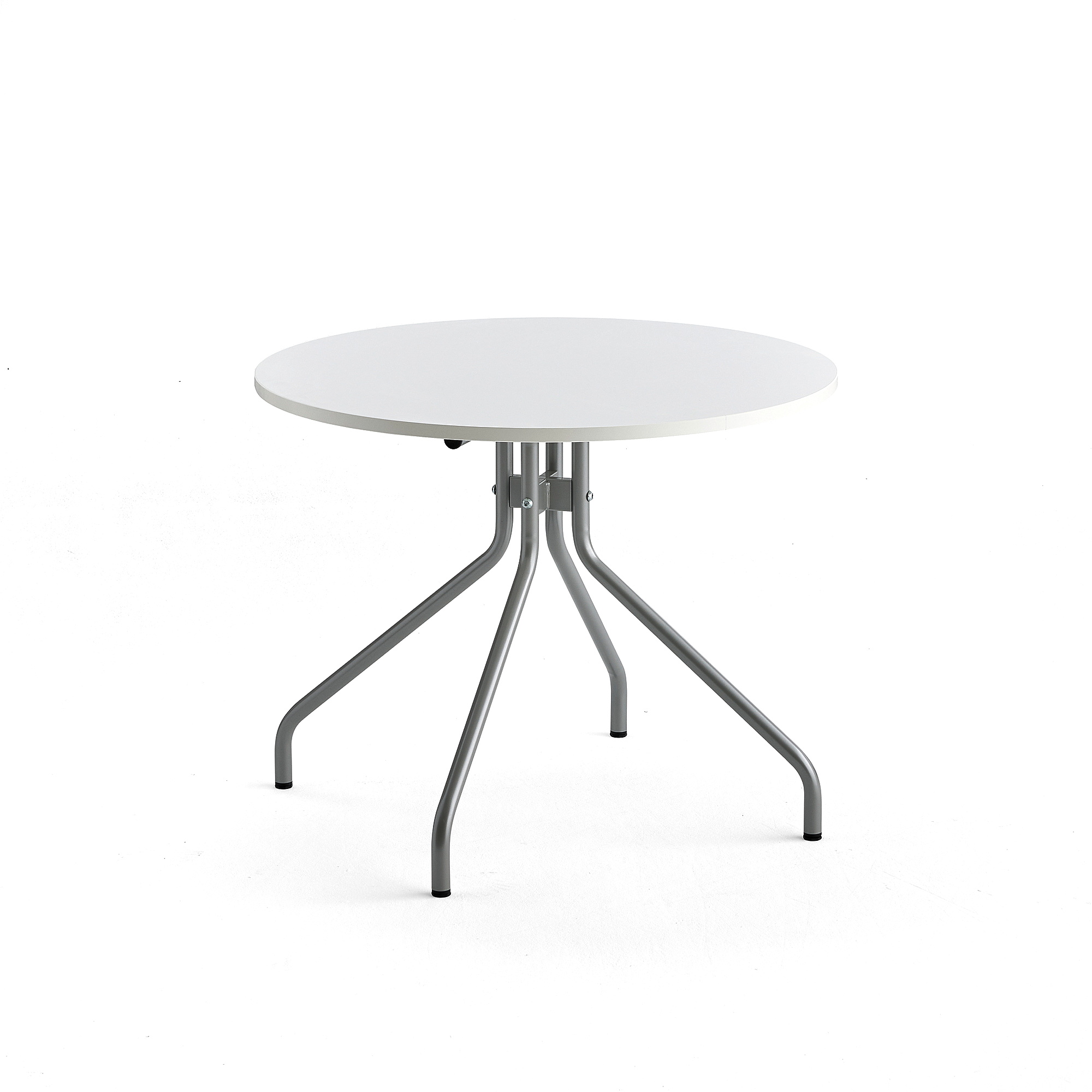 E-shop Stôl AROUND, Ø 900 mm, biela, šedá