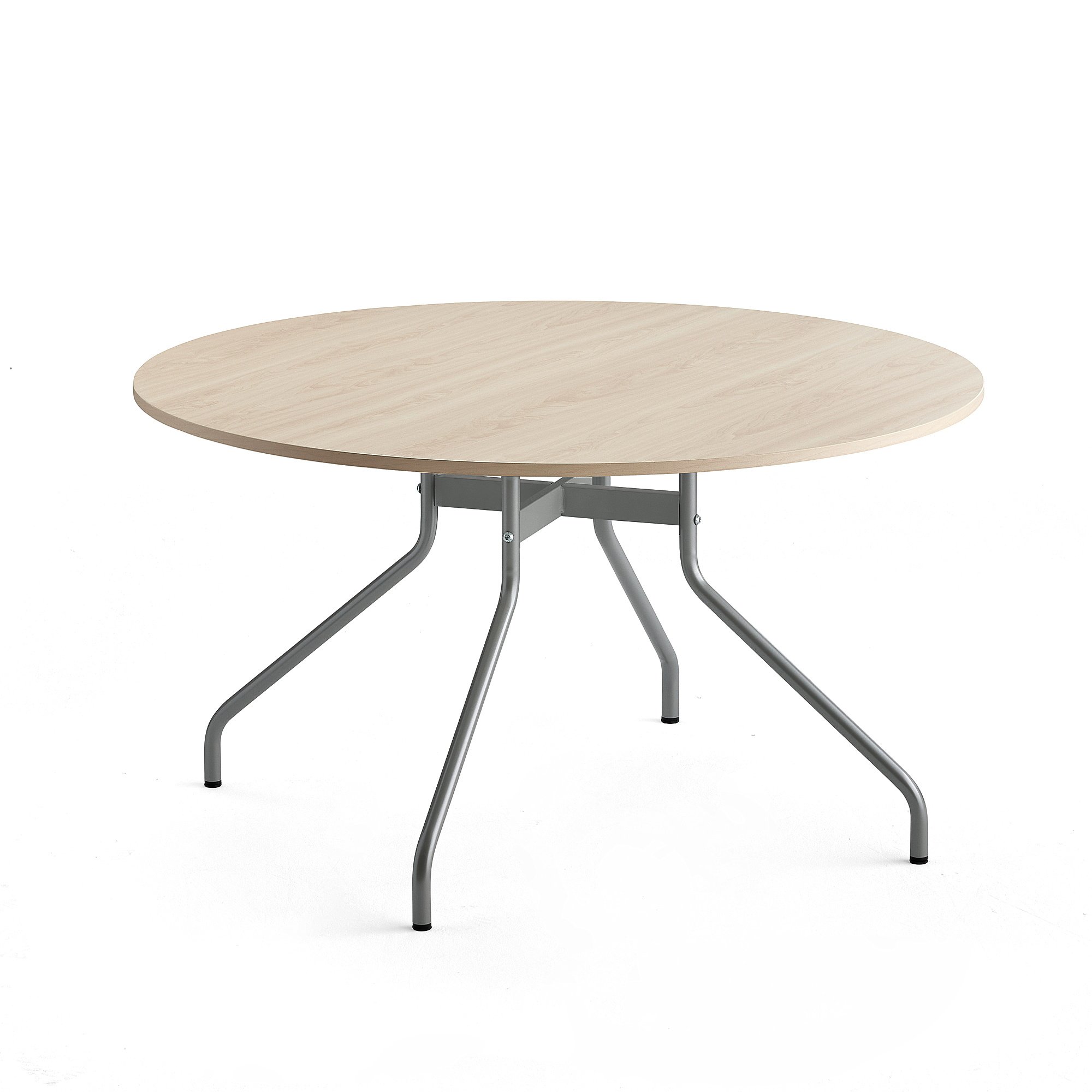 E-shop Stôl AROUND, Ø 1300 mm, breza, šedá