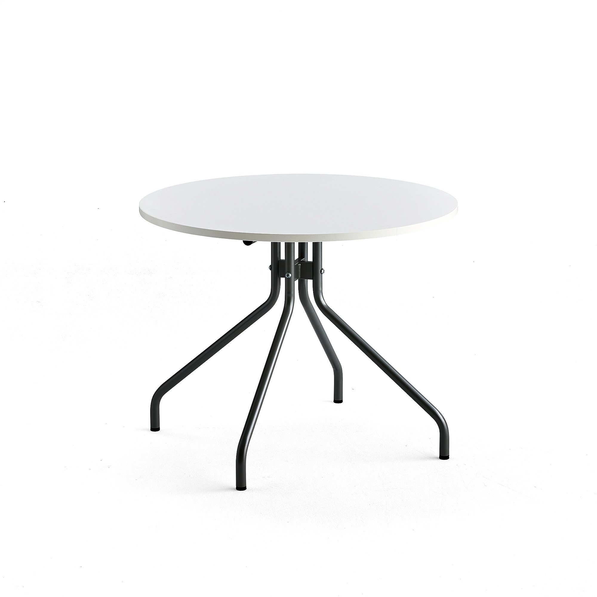 E-shop Stôl AROUND, Ø 900 mm, biela, antracit