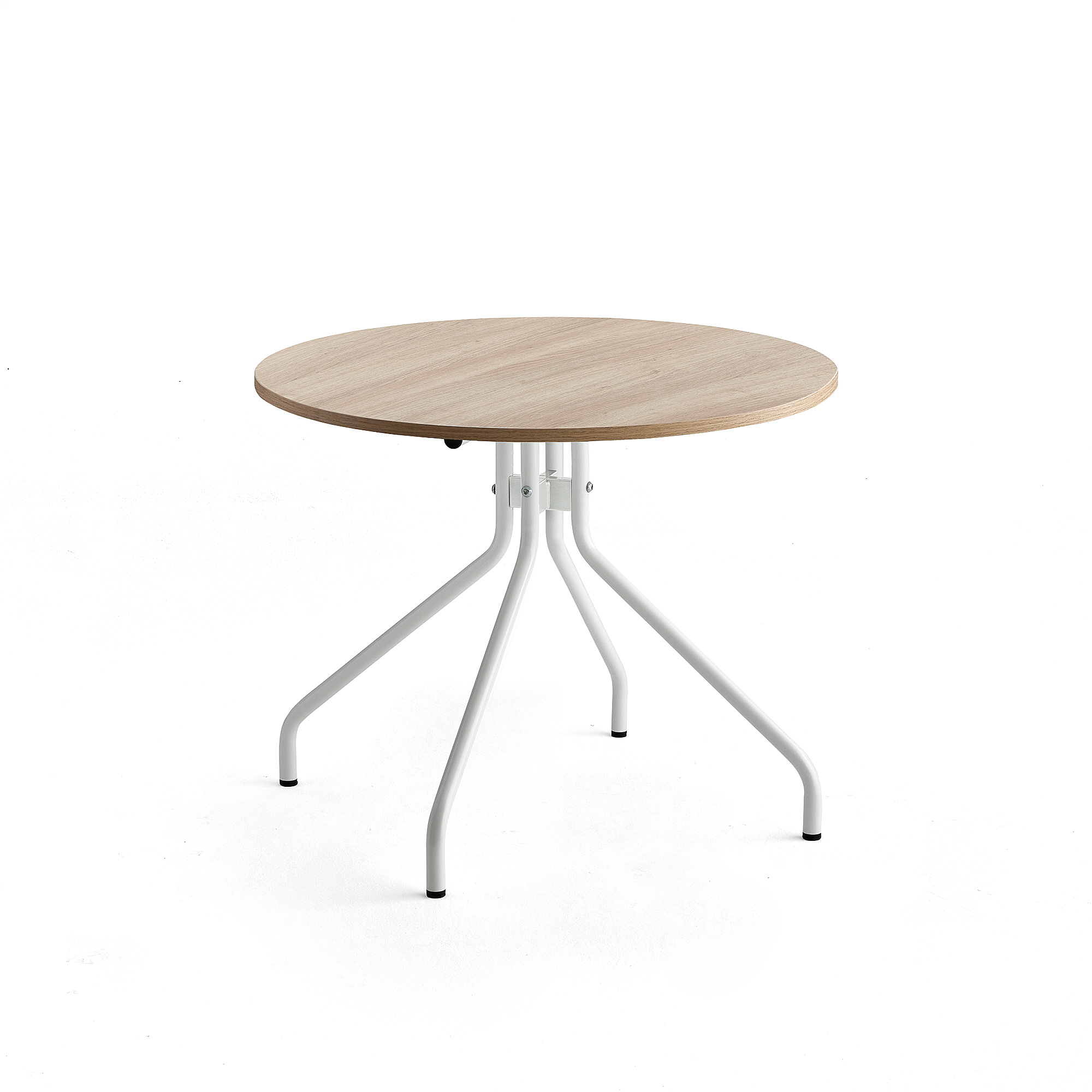 Stůl AROUND, Ø900 mm, bílá, dub