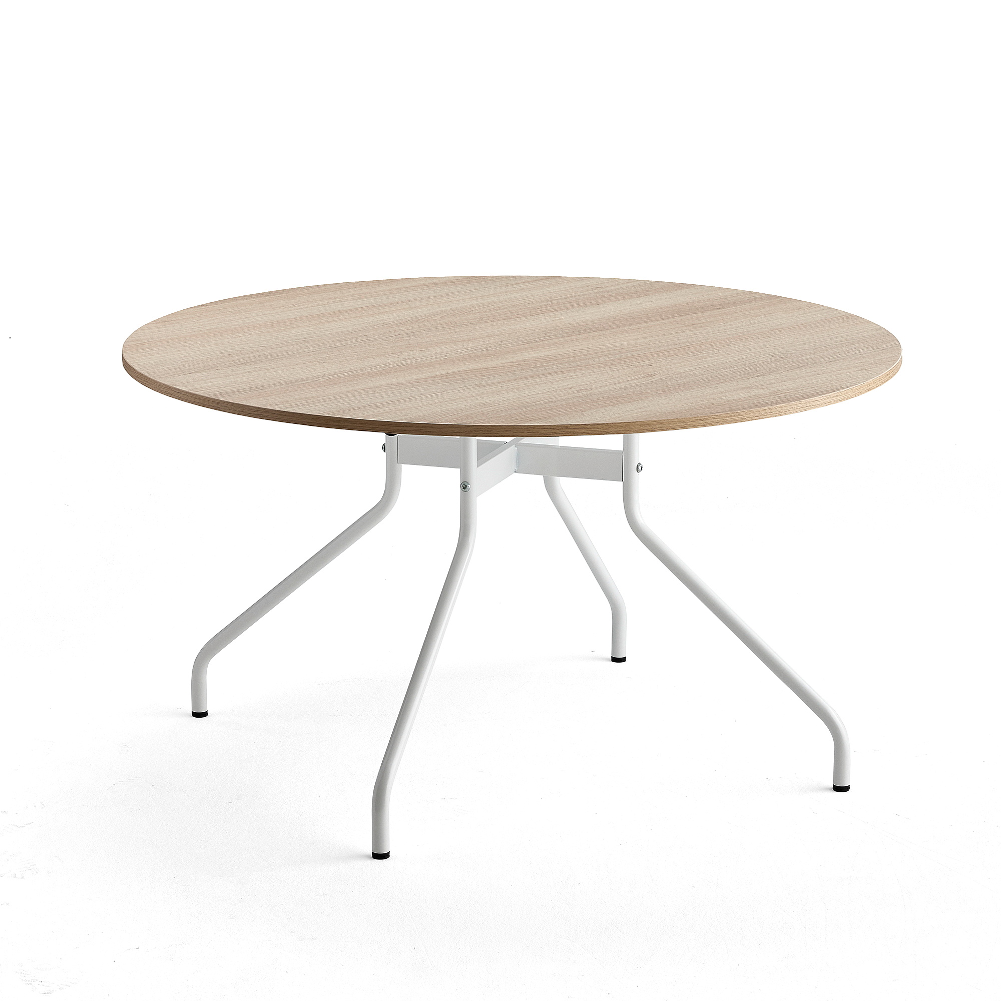 E-shop Stôl AROUND, Ø 1300 mm, dub, biela