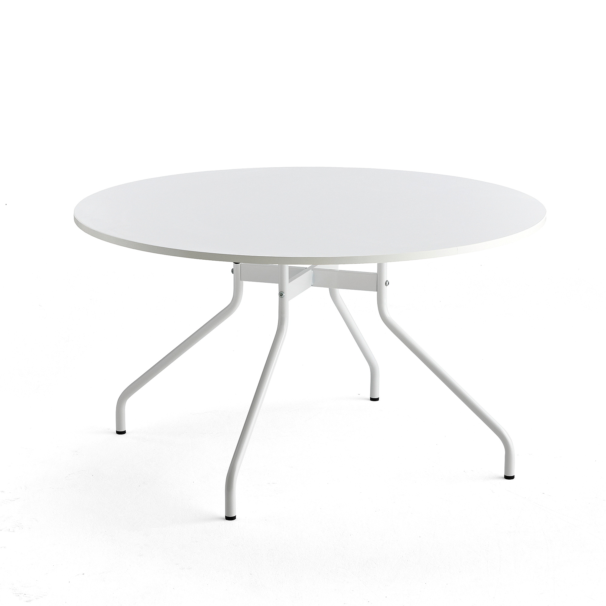 E-shop Stôl AROUND, Ø 1300 mm, biela, biela