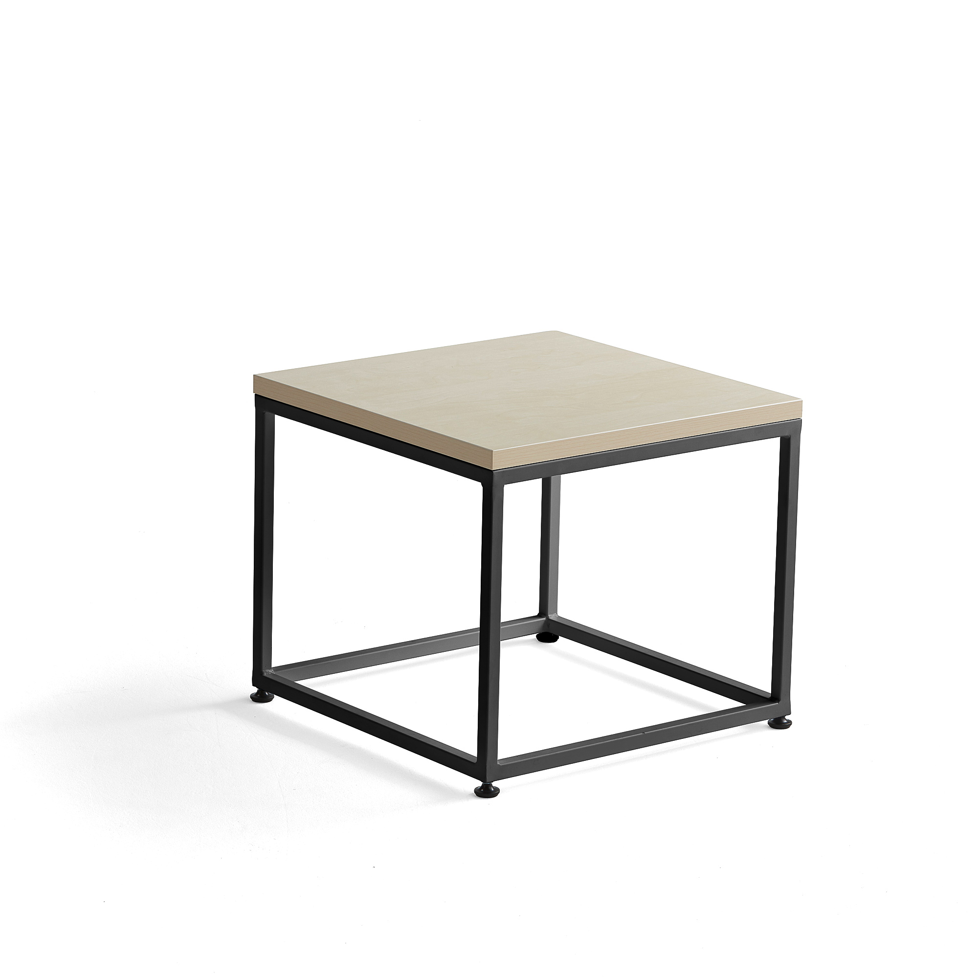 E-shop Konferenčný stolík MOOD, 500x500 mm, breza, čierna
