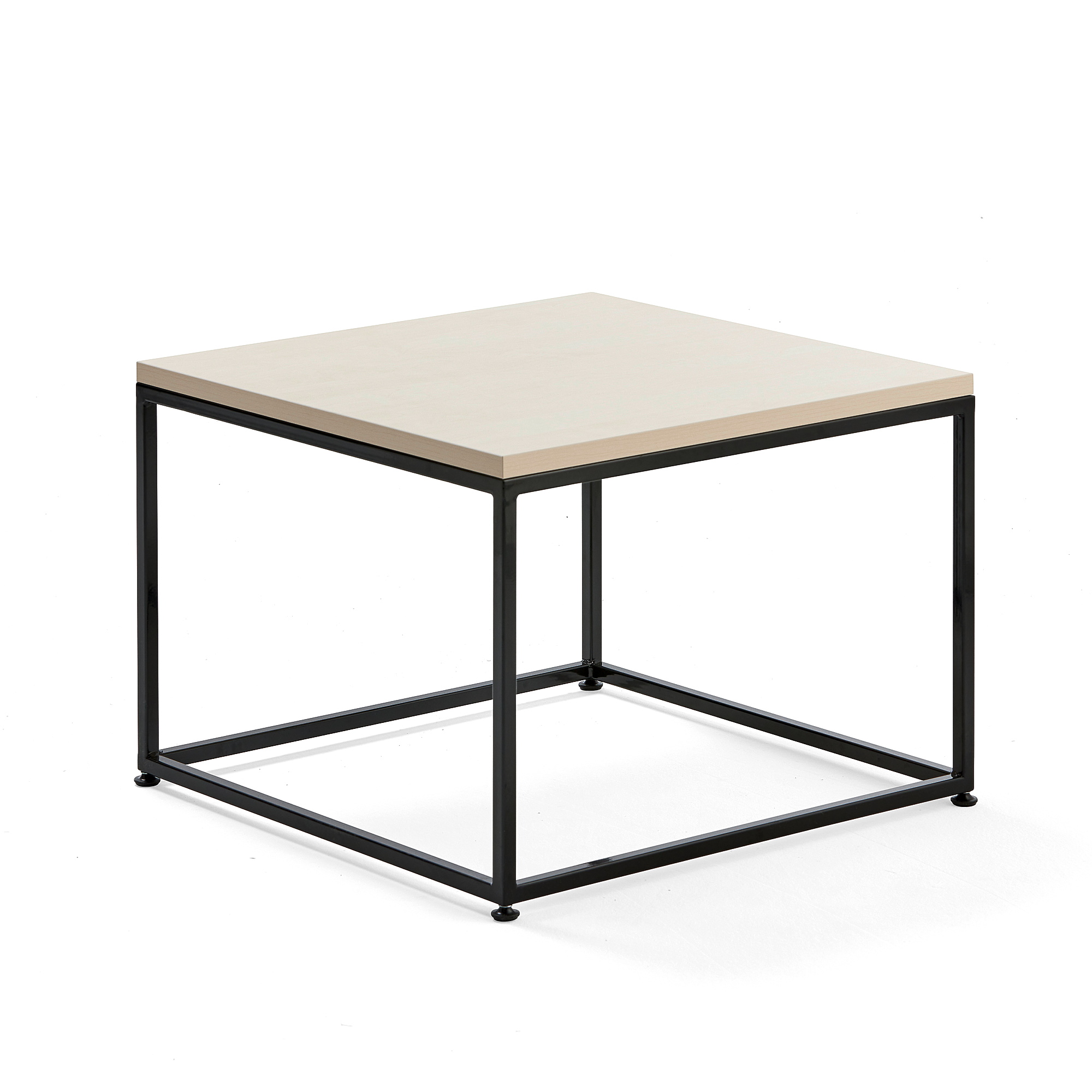 E-shop Konferenčný stolík MOOD, 700x700 mm, breza, čierna