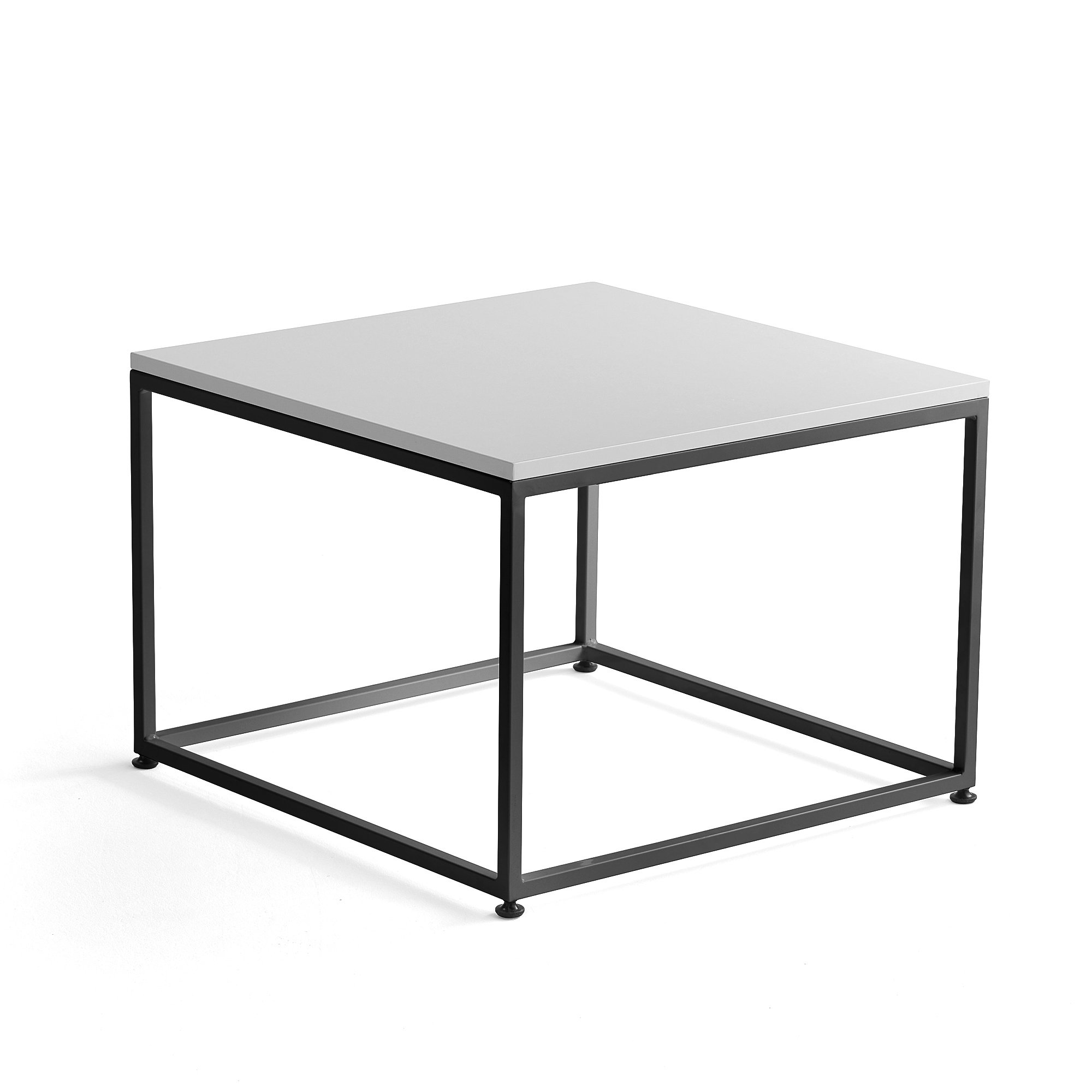 E-shop Konferenčný stolík MOOD, 700x700 mm, biela, čierna