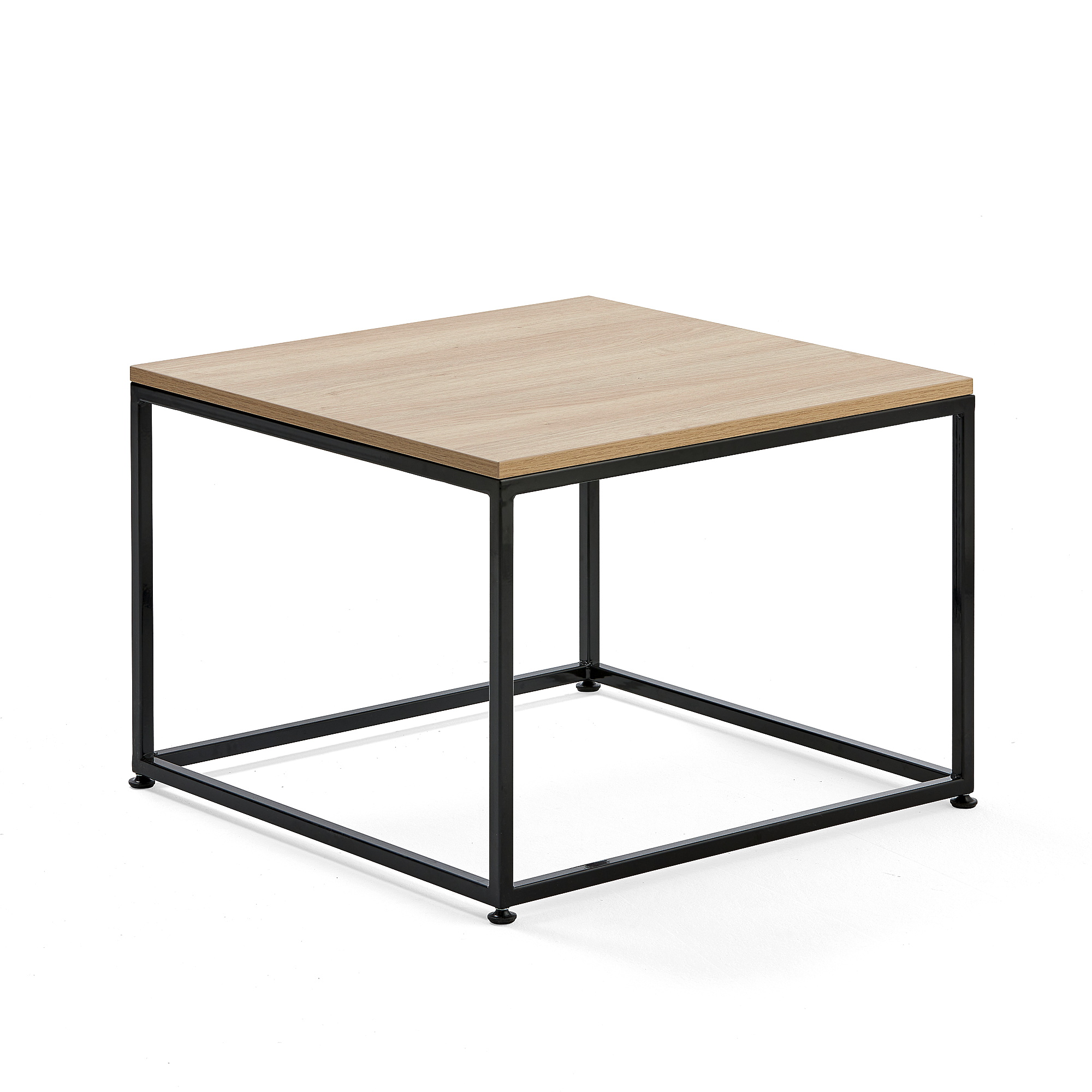 E-shop Konferenčný stolík MOOD, 700x700 mm, dub, čierna