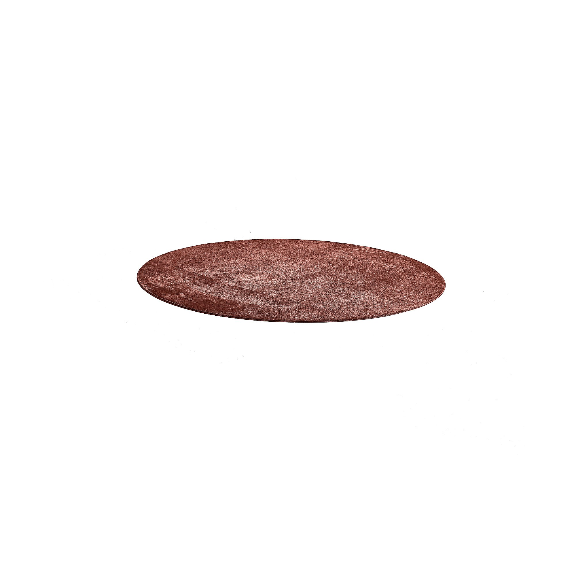 E-shop Okrúhly koberec ROBIN, Ø 2500 mm, červenohnedý