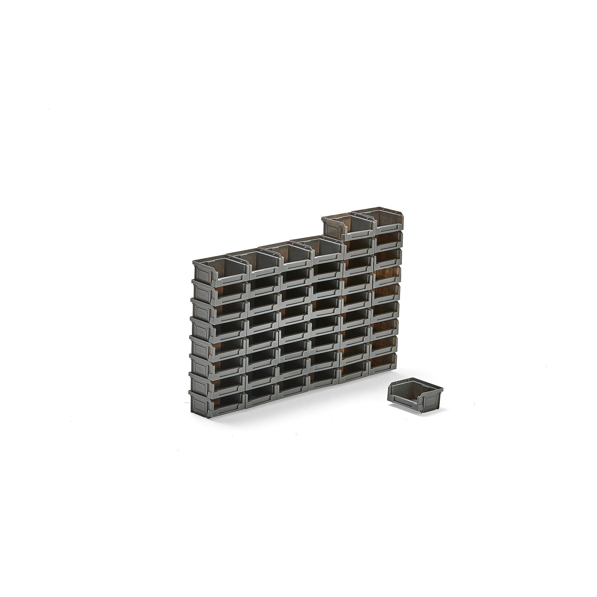Levně Plastový box APART, 90x105x55 mm, bal. 50 ks, šedý