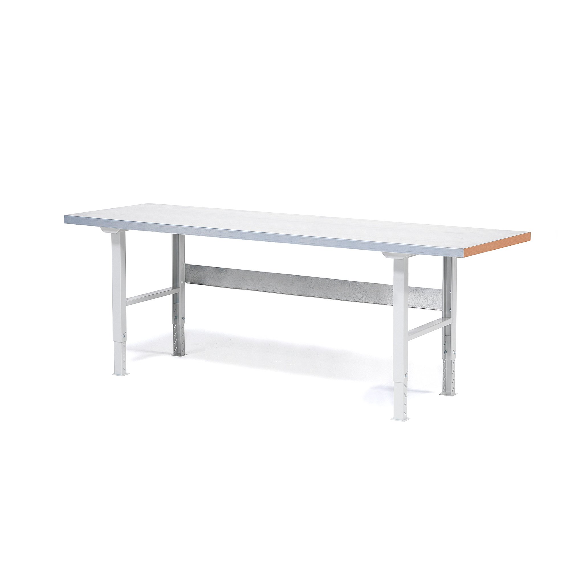 Dílenský stůl SOLID 750, 2500x800 mm, ocelový povrch