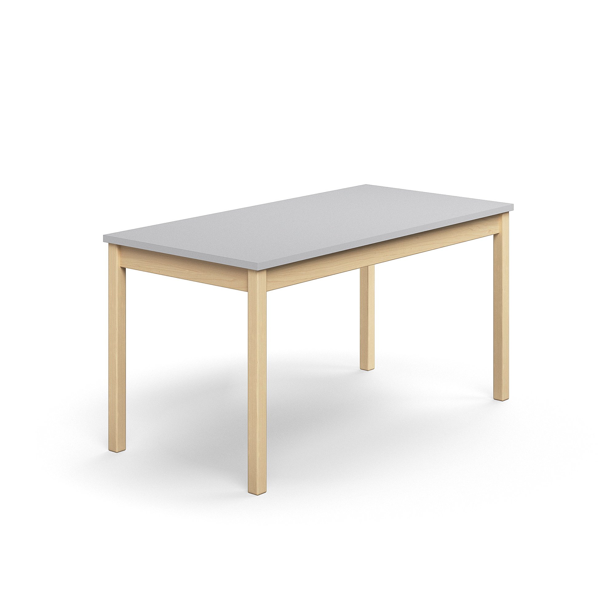 Stůl DECIBEL, 1400x700x720 mm, akustická HPL deska, bříza/šedá